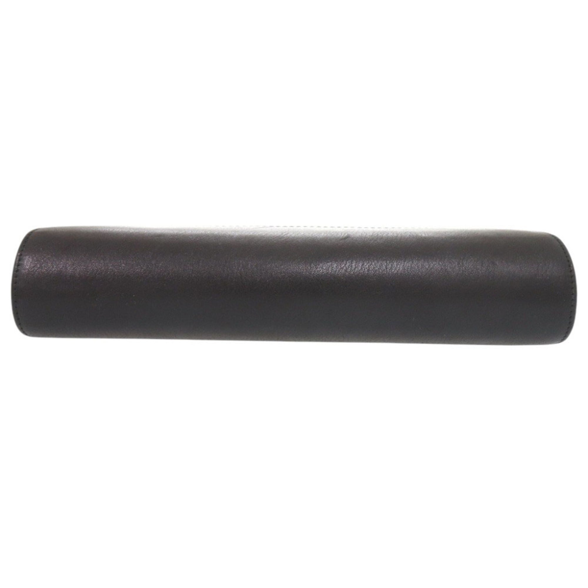 Bvlgari Black Leather Clutch Bag (Pre-Owned)