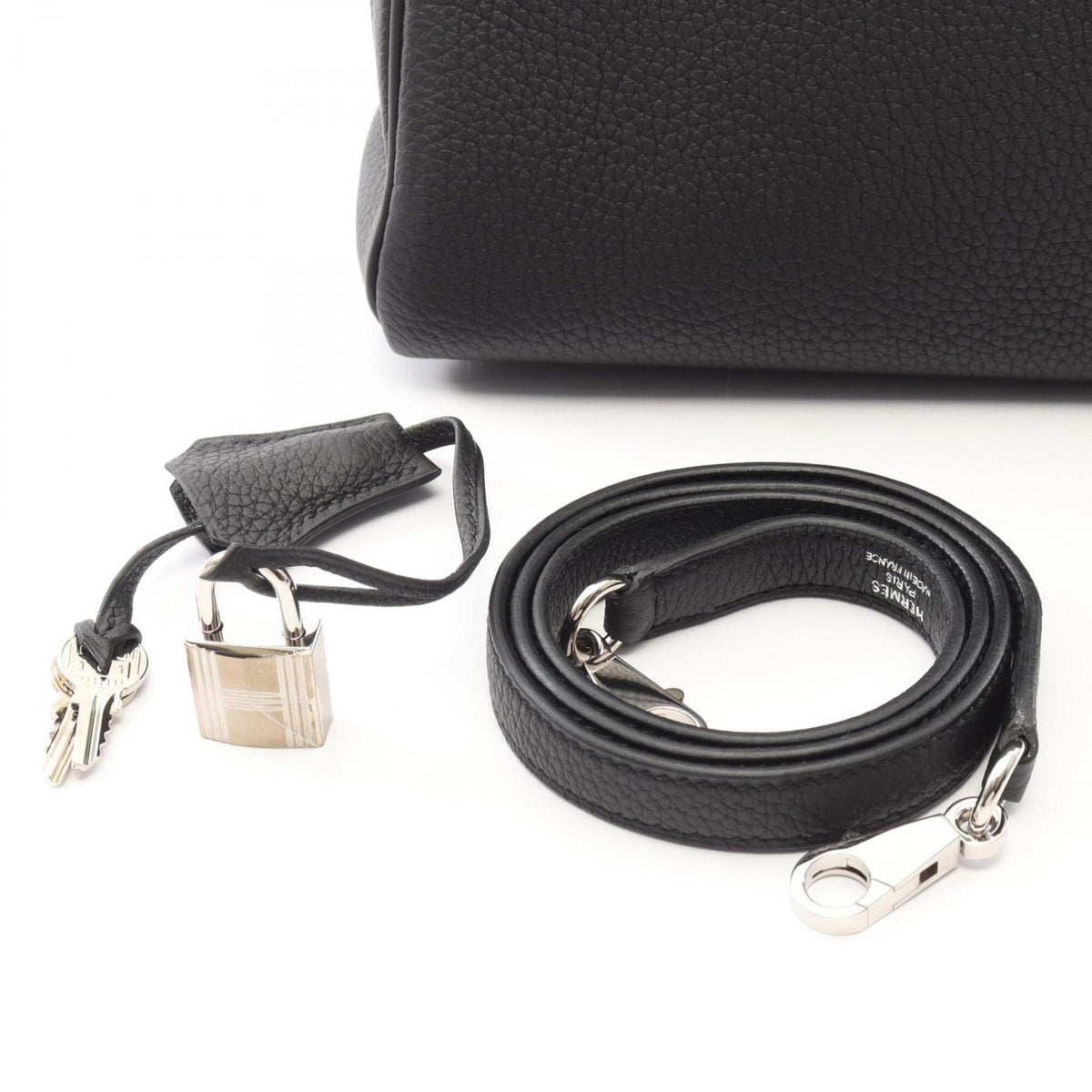 Hermes Black Togo Leather Leather Handbag (Pre-Owned)