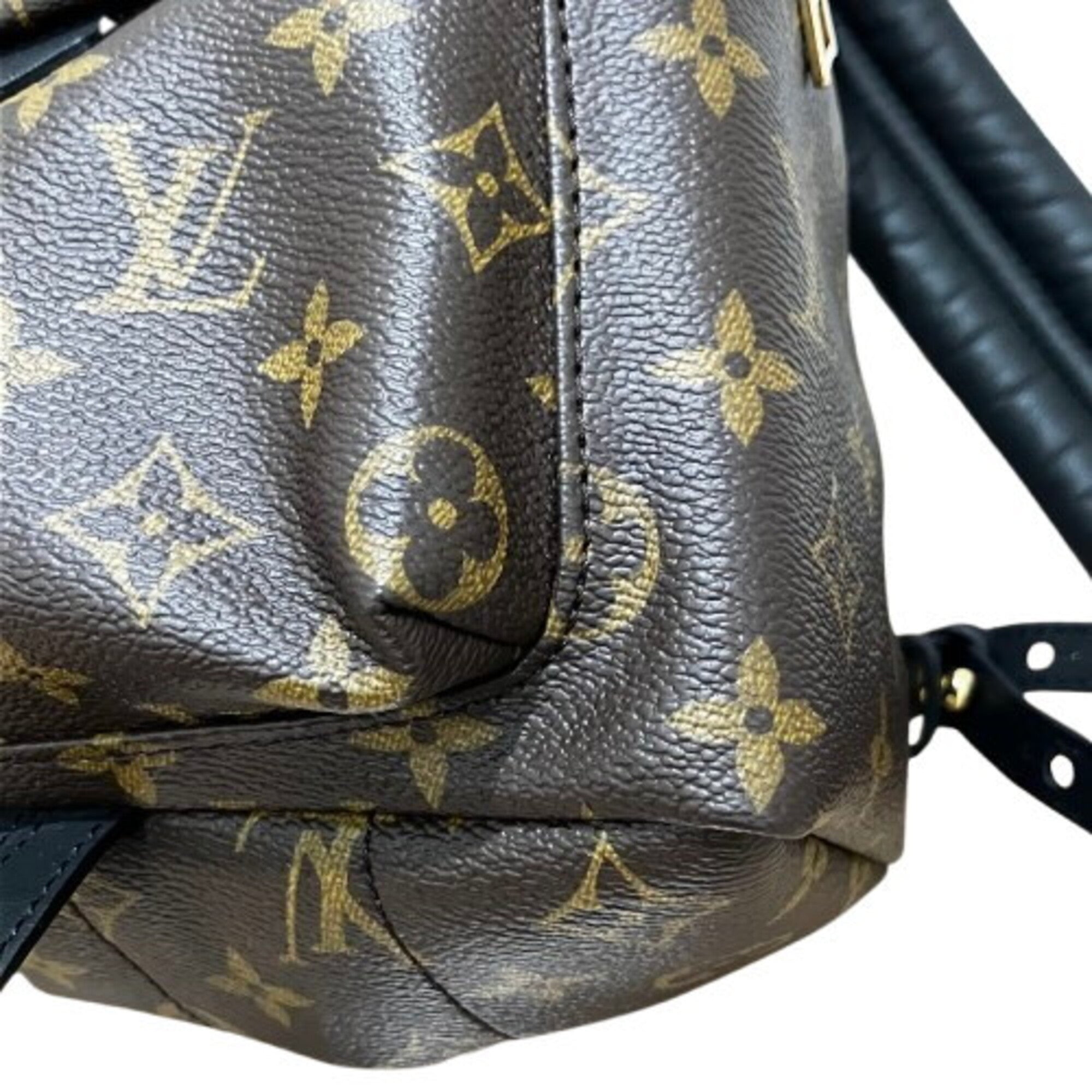 Louis Vuitton Black Brown Pvc Backpack (Pre-Owned)
