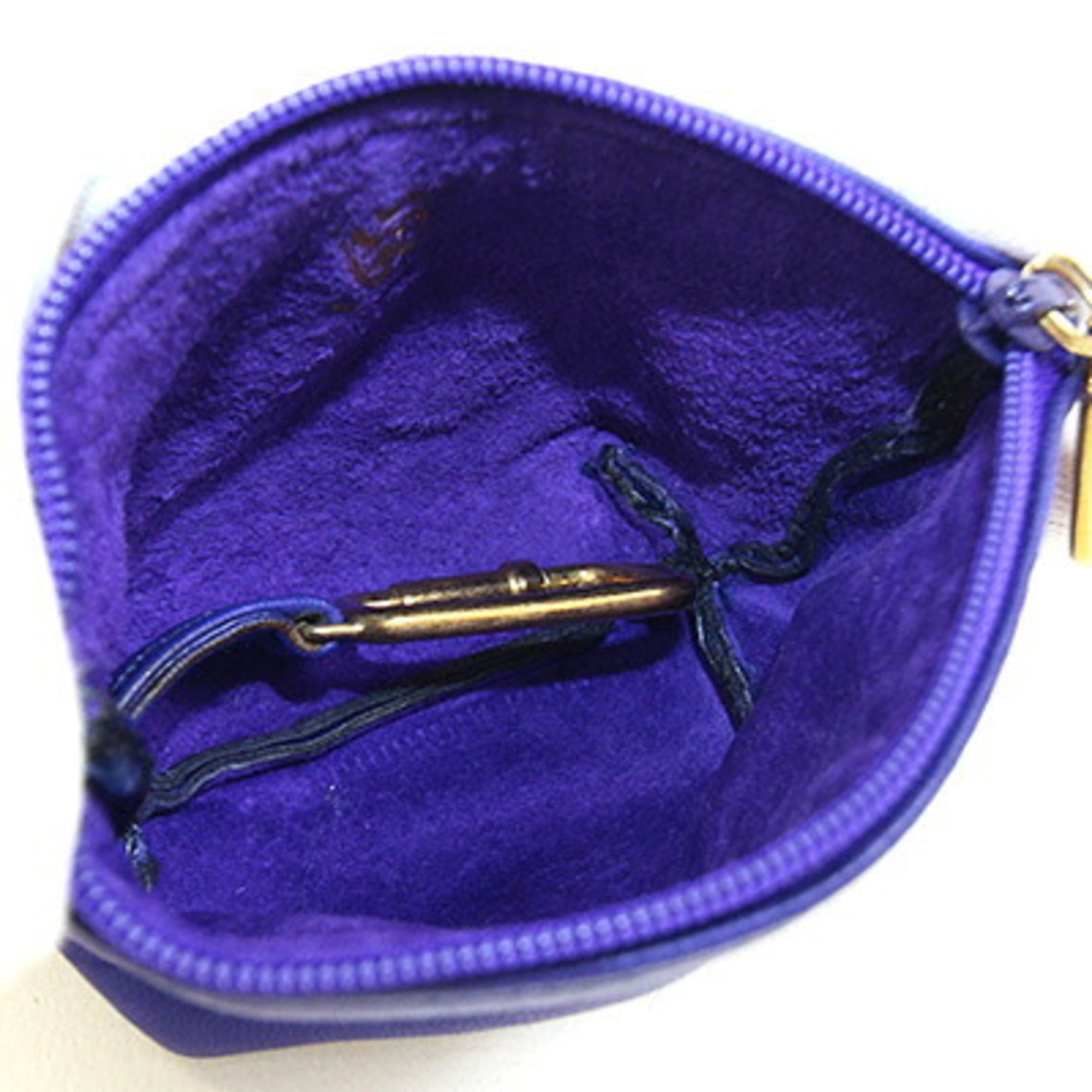 Gucci Blue Leather Coin Purse/Coin Case (Pre-Owned)