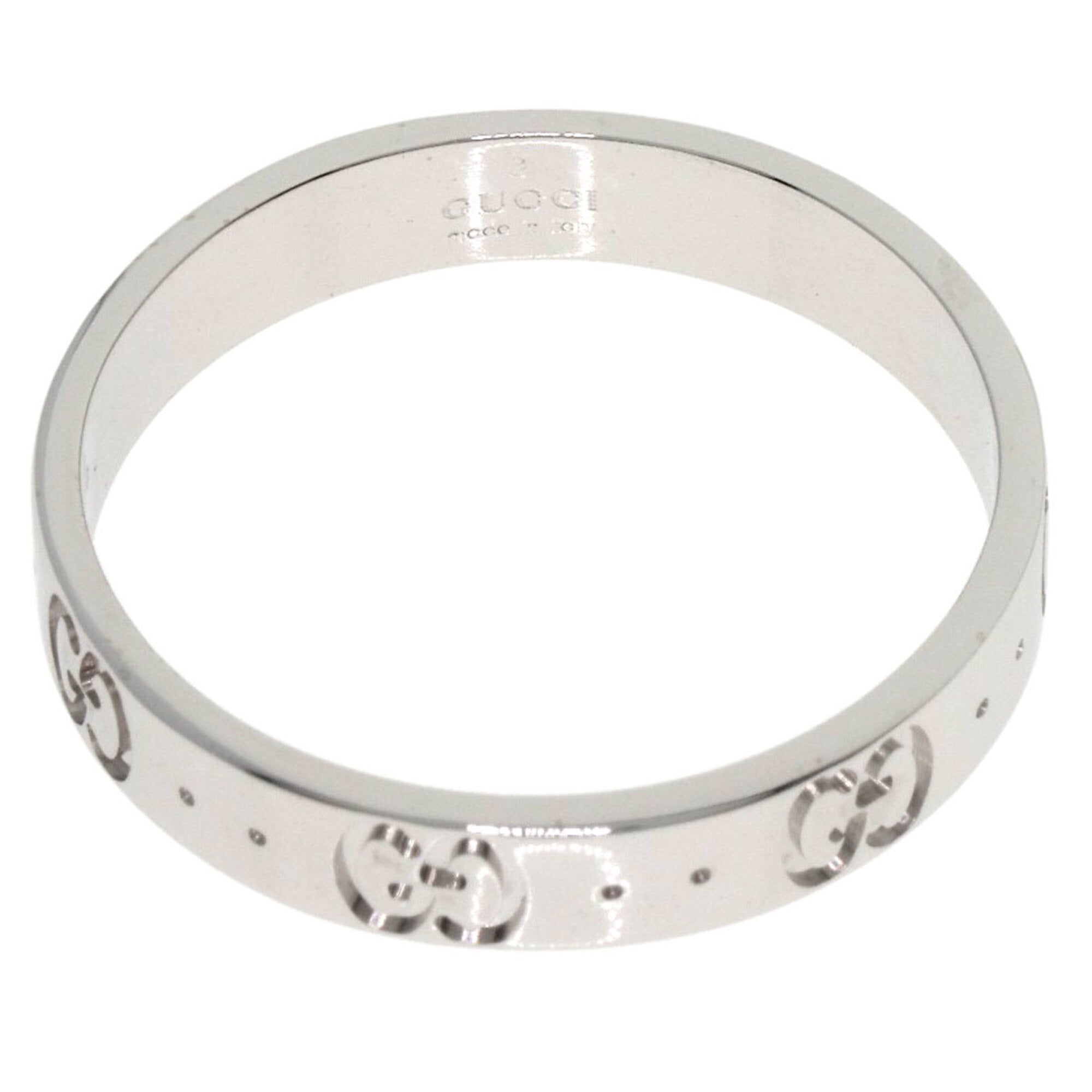Gucci Icon White Gold (18K) Band Ring (Pre-Owned)