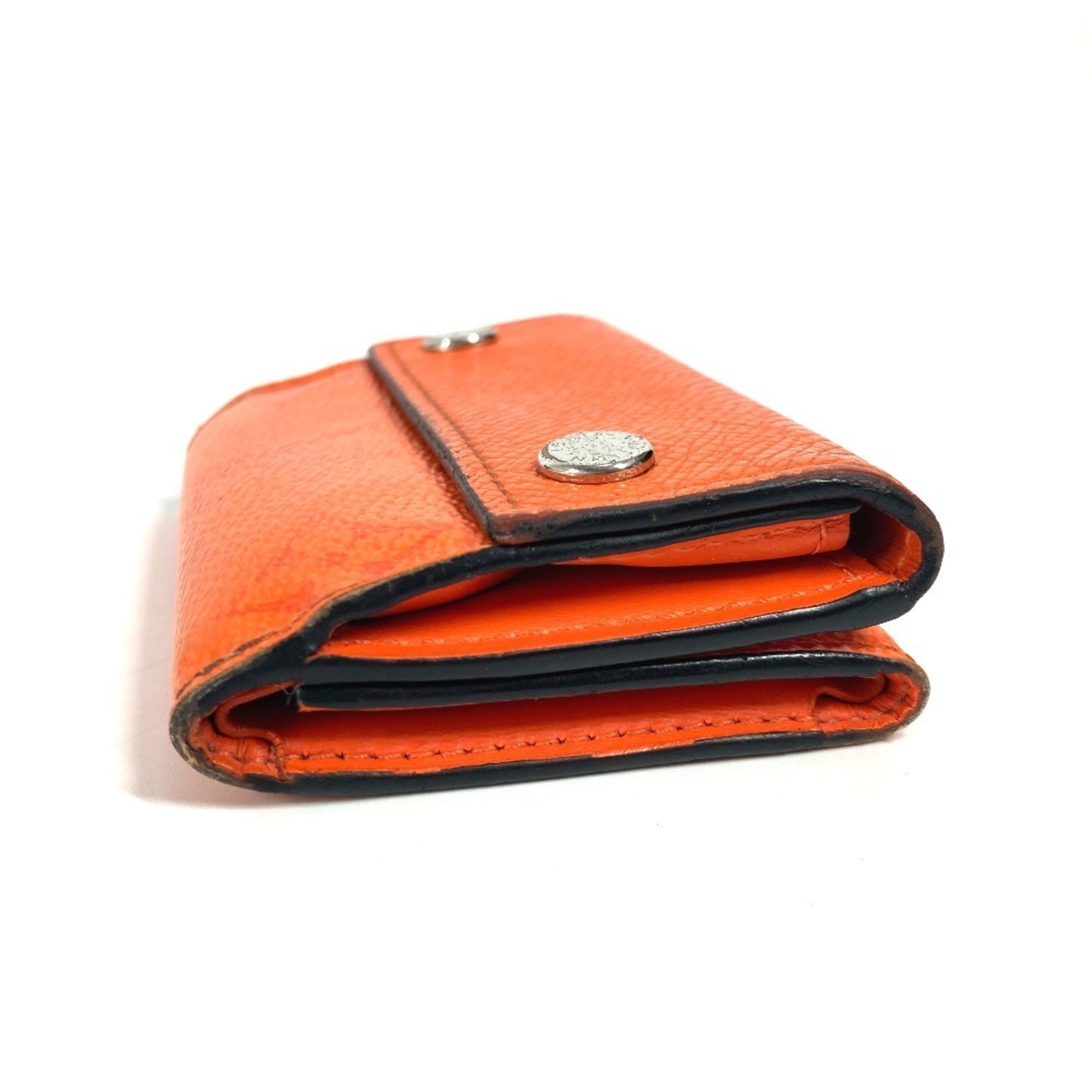 Louis Vuitton Taigarama Orange Taiga Leather Monogram Wallet (Tri-Fold) (Pre-Owned)