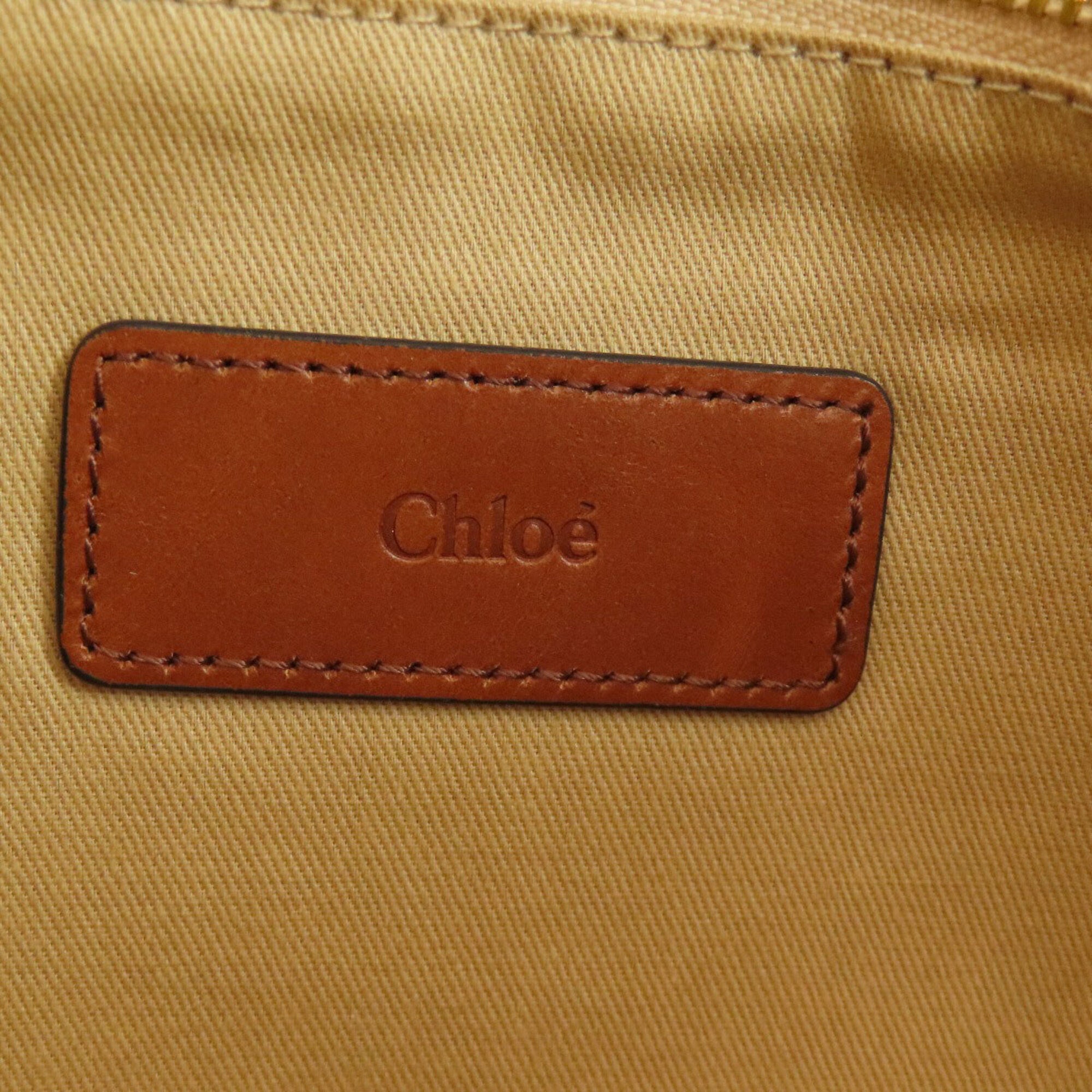 Chloé Brown Canvas Tote Bag (Pre-Owned)