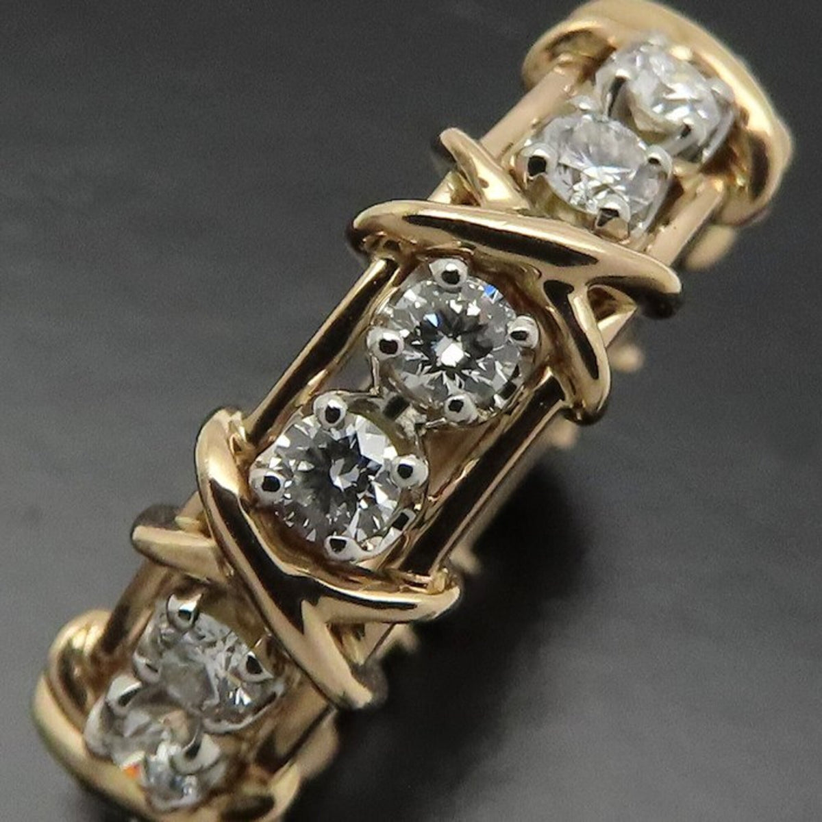 Tiffany Platinum 900 Rose Gold (18K) Band Ring (Pre-Owned)