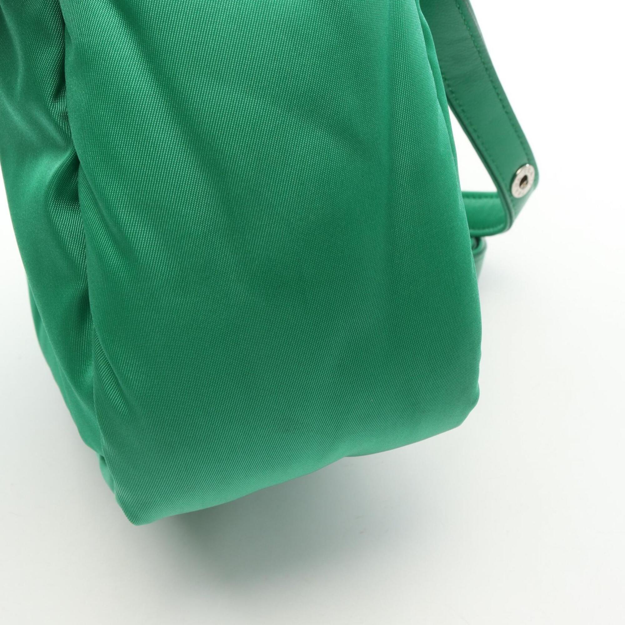 Prada Green Nylon Handbag (Pre-Owned)