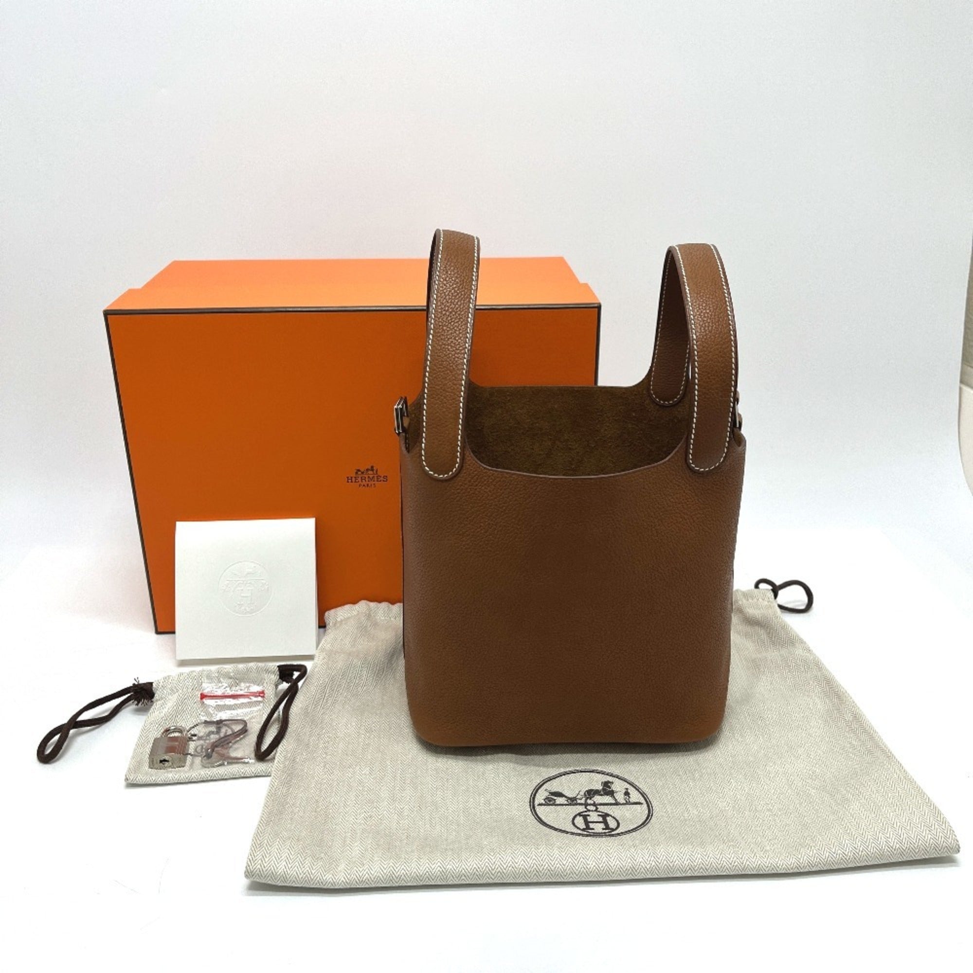 Hermes Fauve Barenia Leather Handbag (Pre-Owned)