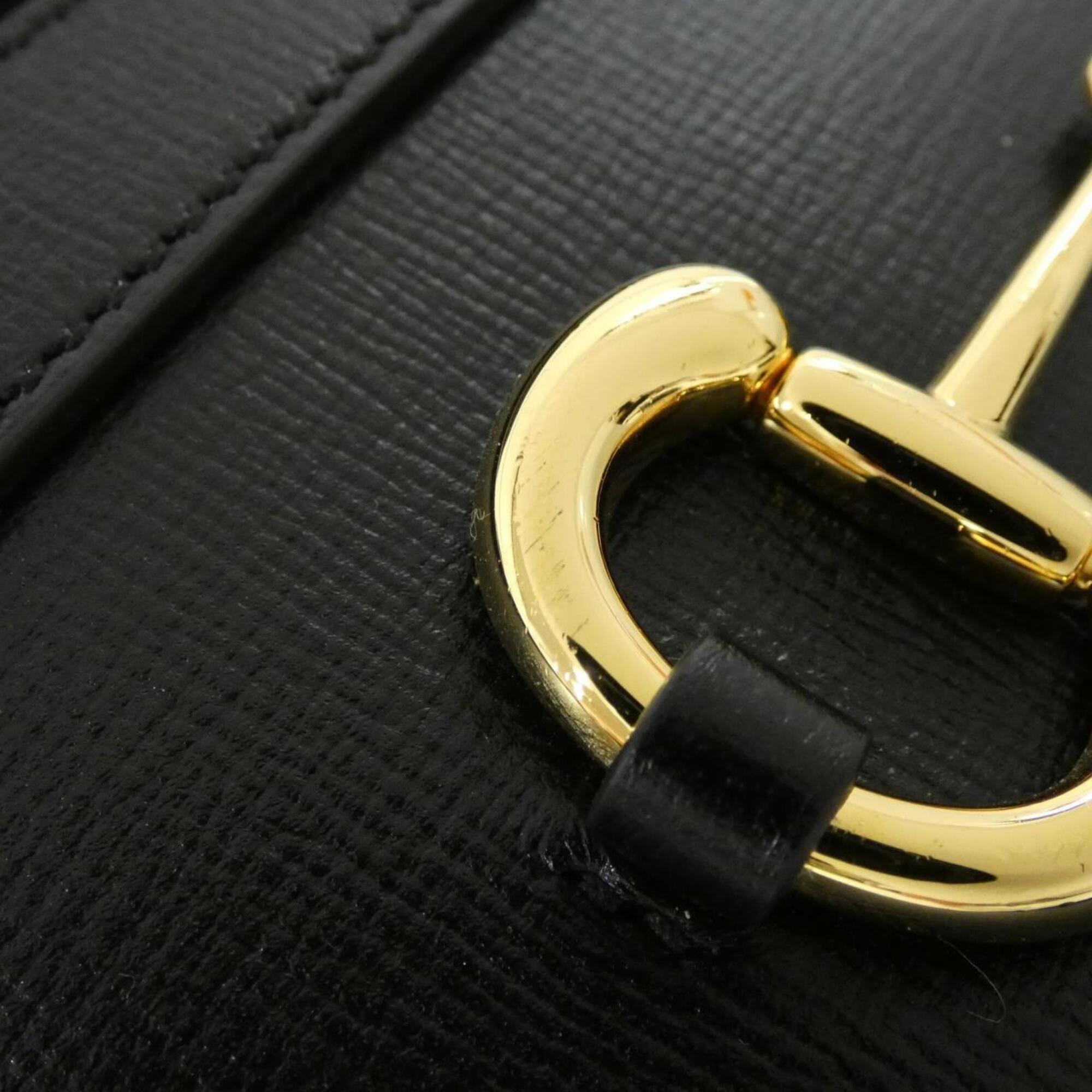 Gucci Black Leather Shoulder Bag (Pre-Owned)