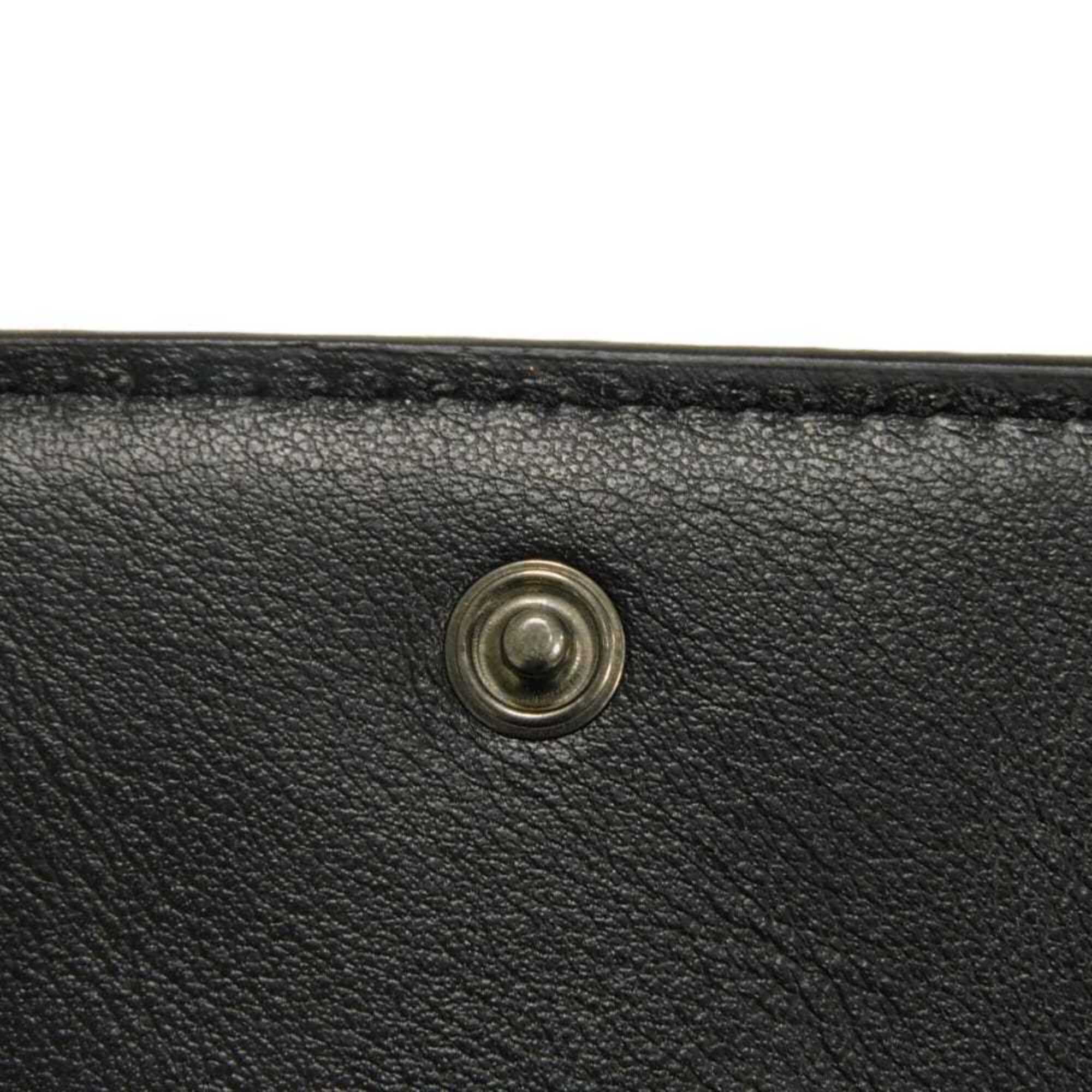 Fendi Black Gunmetal Wallet (Tri-Fold) (Pre-Owned)