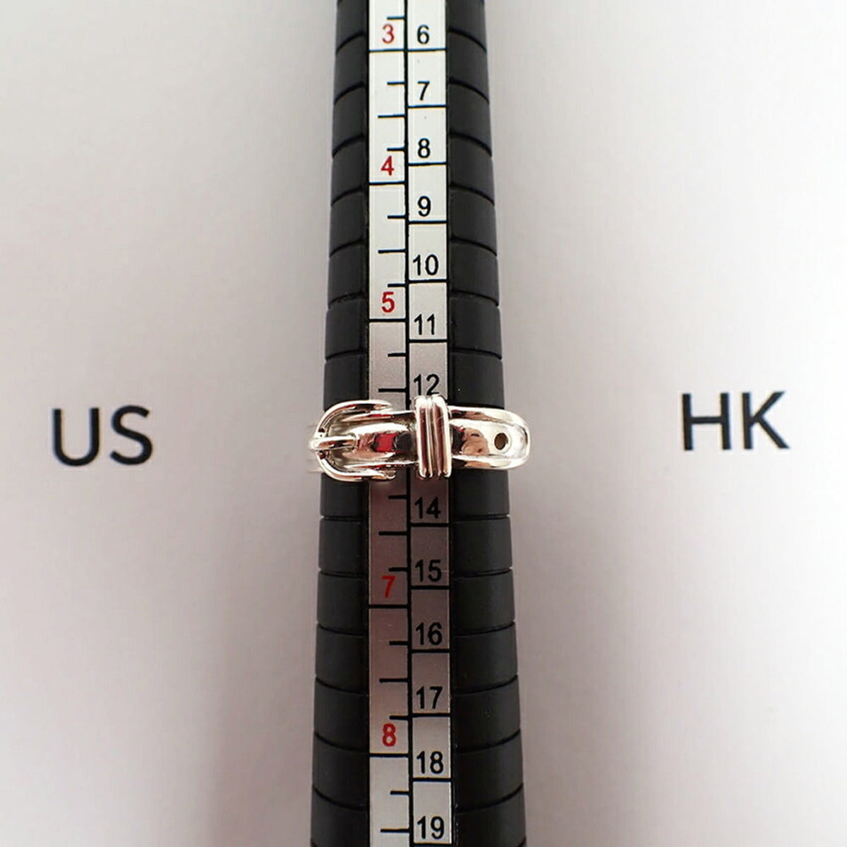 Hermes Sterling Silver 925 Band Ring (Pre-Owned)