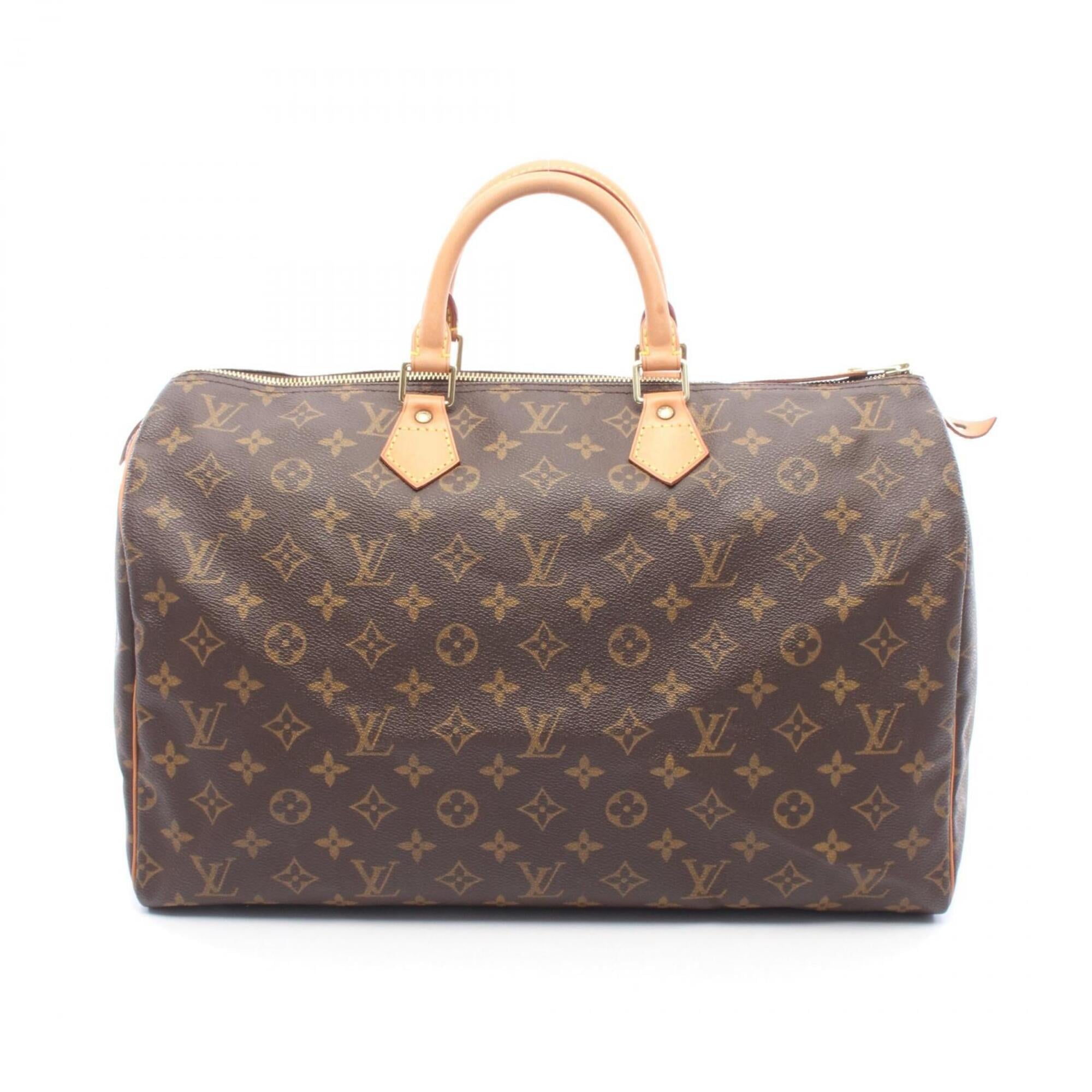 Louis Vuitton Brown Pvc Coated Canvas Leather Handbag (Pre-Owned)