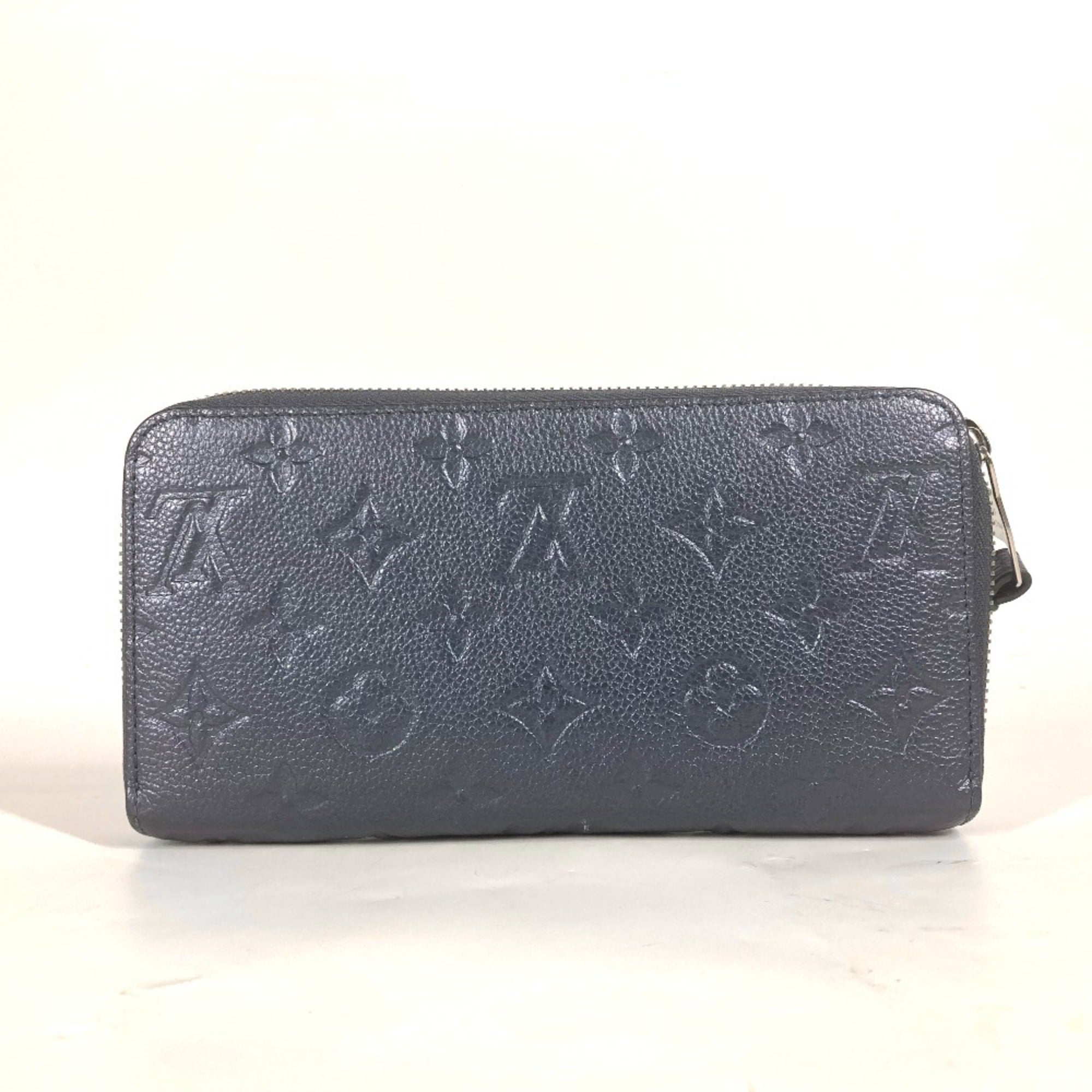 Louis Vuitton Blue Monogram Empreinte Leather Long Wallet (Bi-Fold) (Pre-Owned)