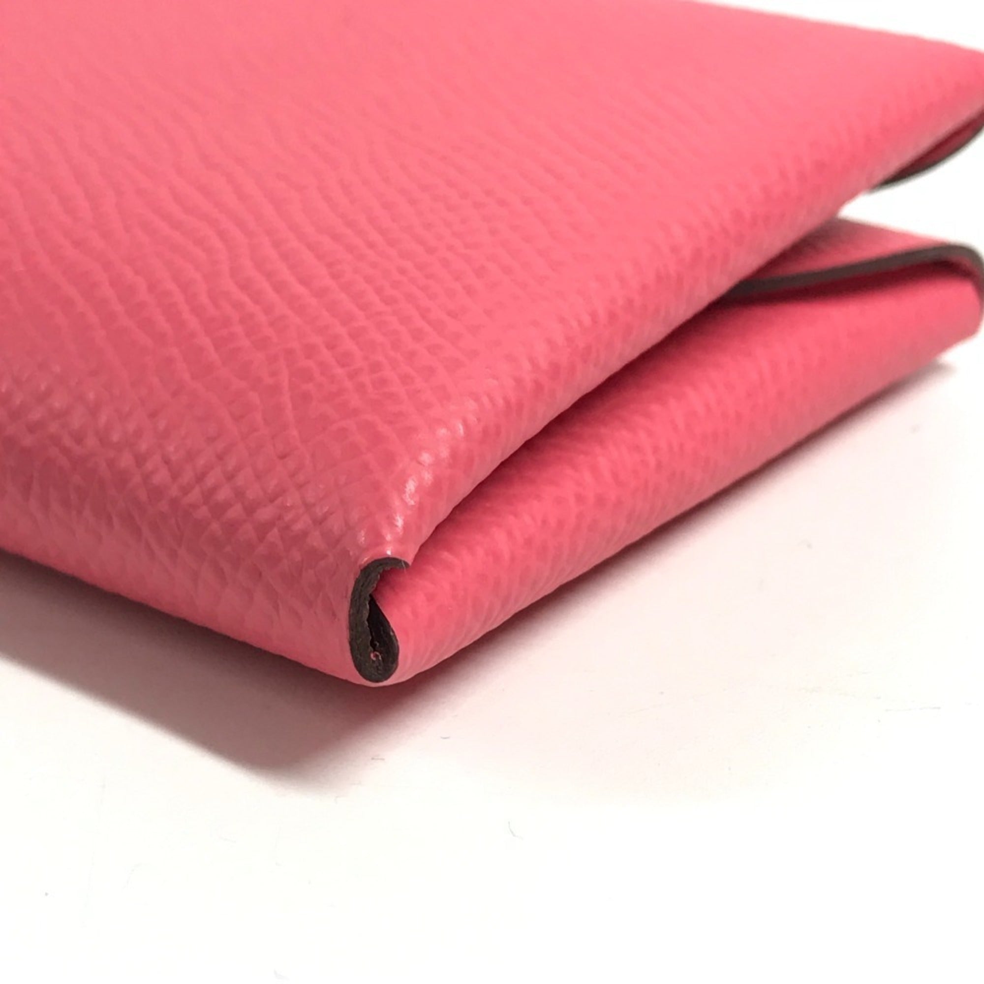 Hermes Pink Epsom Leather Coin Purse/Coin Case (Pre-Owned)