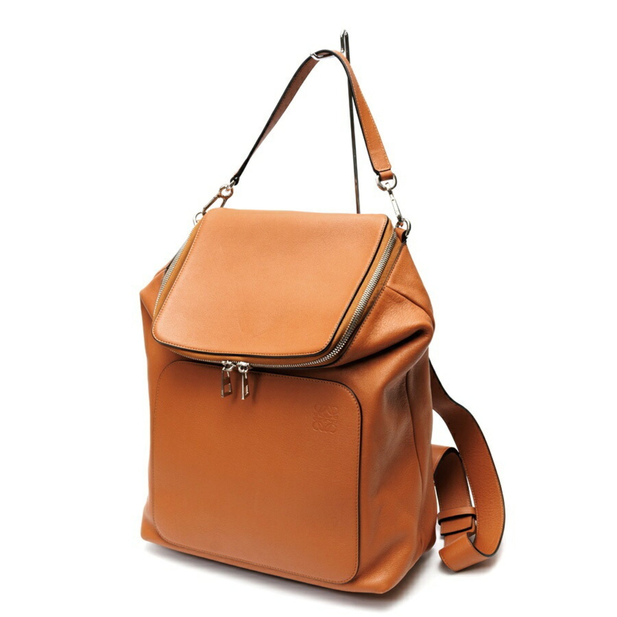 Loewe Brown Leather Backpack (Pre-Owned)