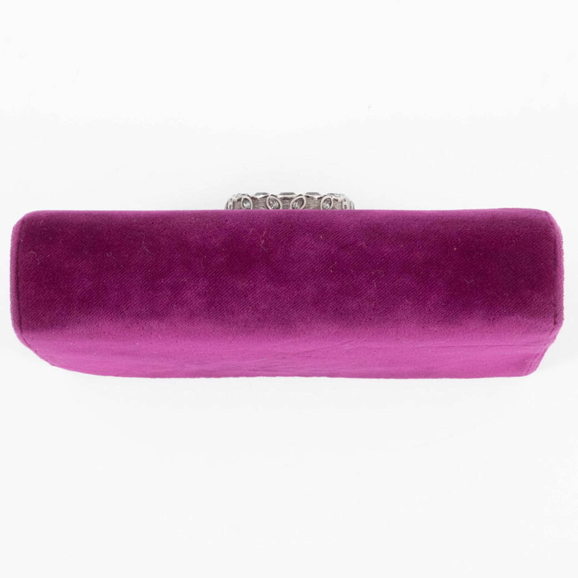 Gucci Purple Velvet Leather Shoulder Bag (Pre-Owned)