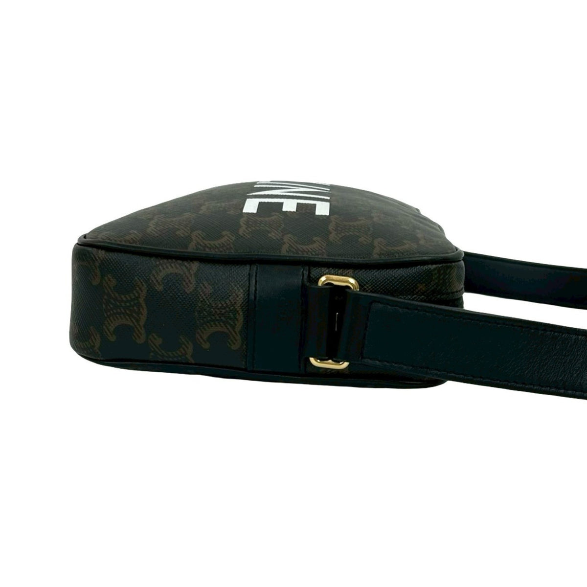 Celine Brown Leather Pvc Pochette Shoulder Bag (Pre-Owned)