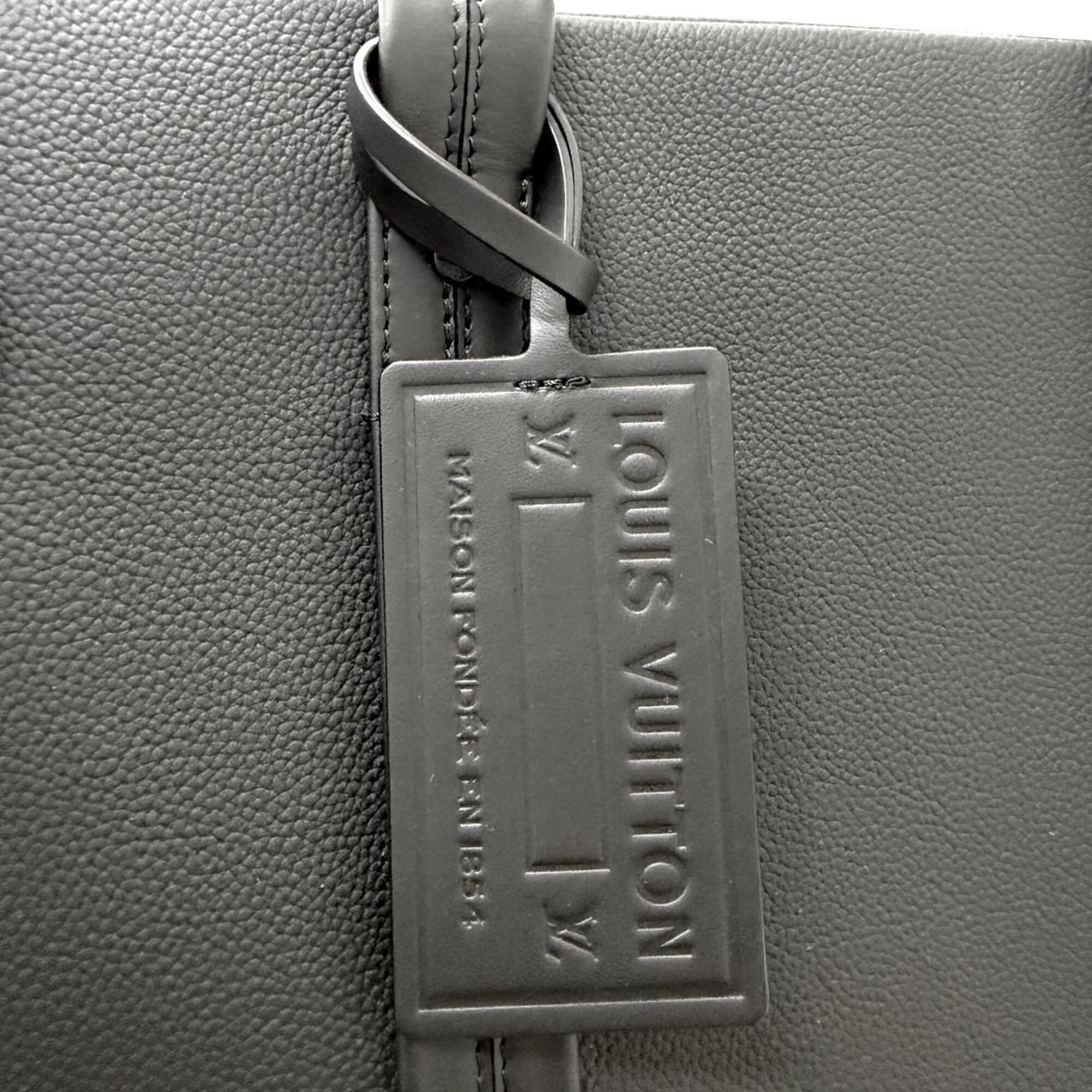 Louis Vuitton Black Leather Tote Bag (Pre-Owned)