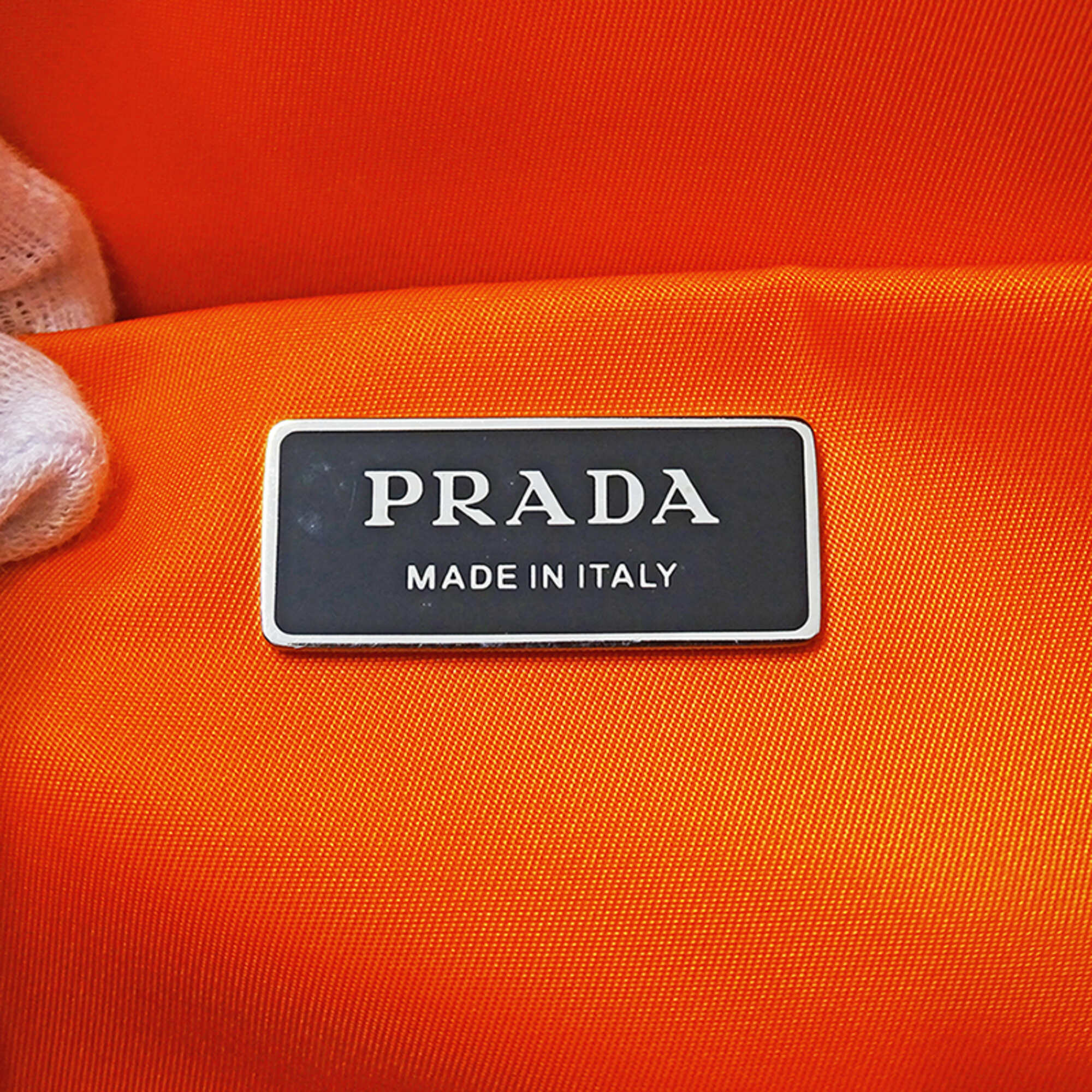Prada Khaki Nylon Handbag Sling Bag (Pre-Owned)