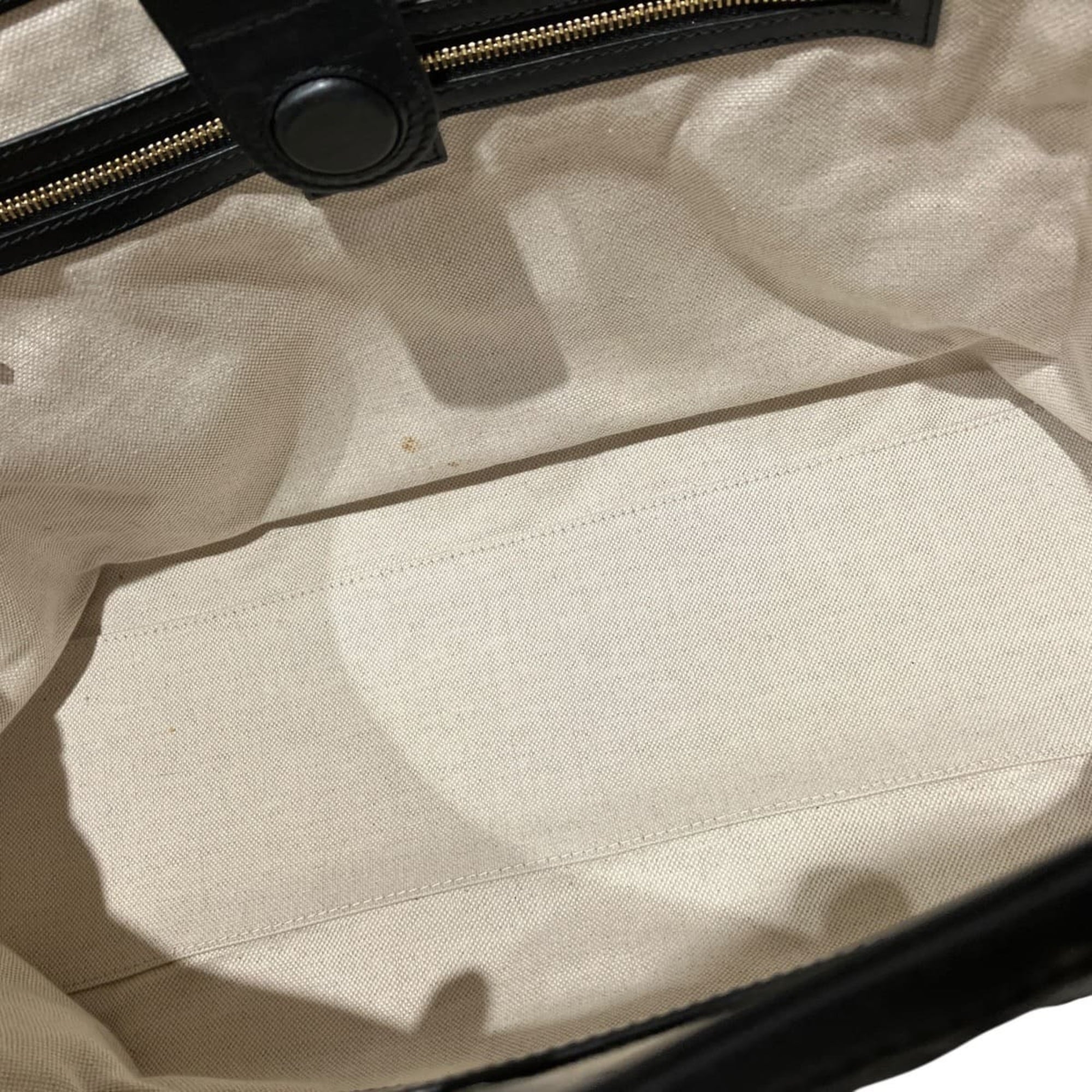 Gucci Black Leather Tote Bag (Pre-Owned)