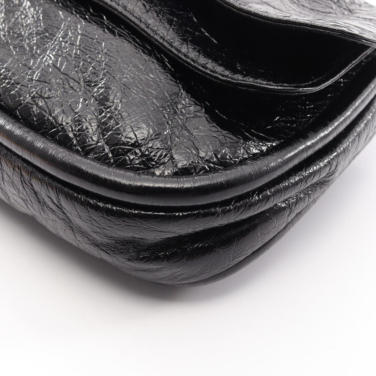 Loewe Black Leather Clutch Bag Handbag (Pre-Owned)