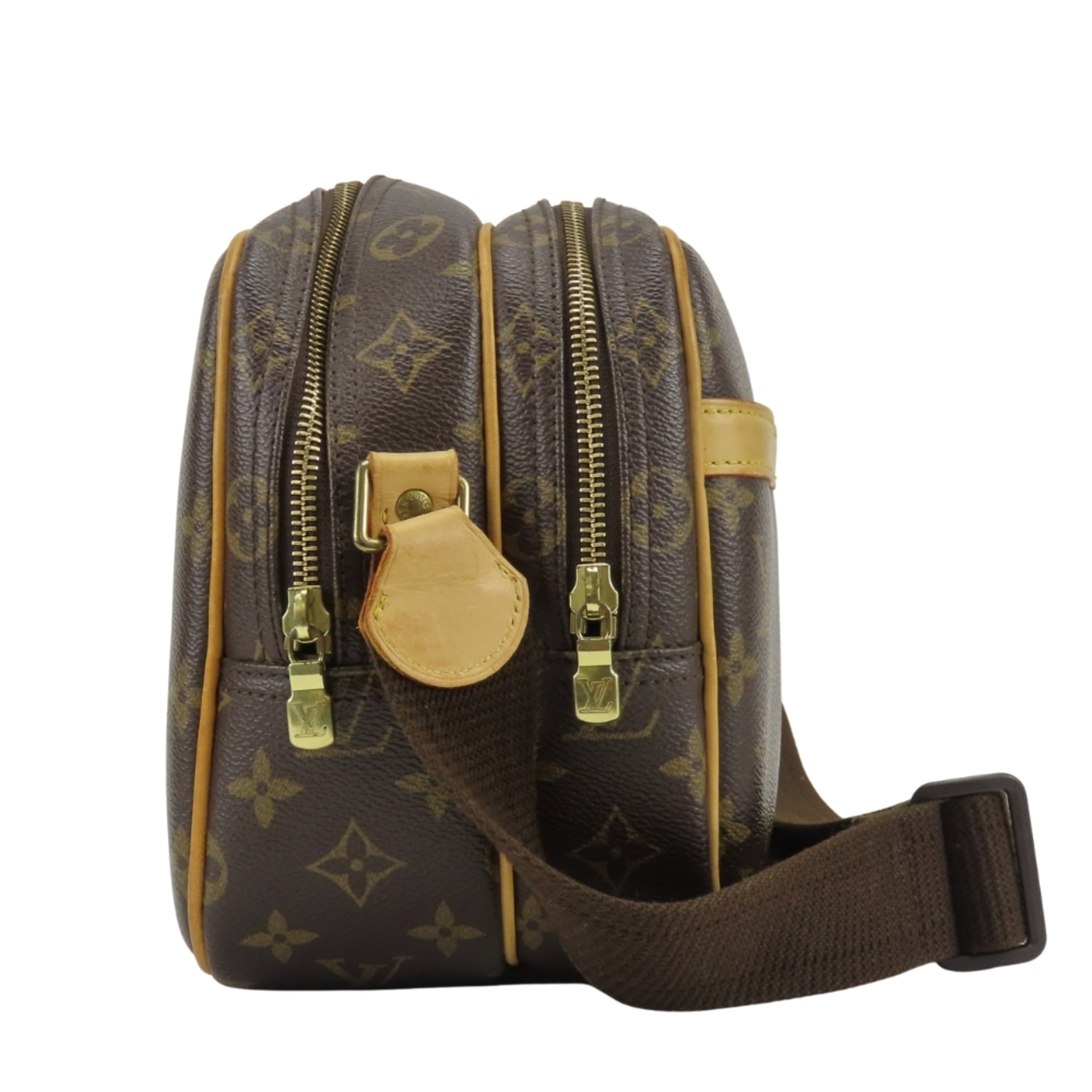 Louis Vuitton Brown Monogram Leather Shoulder Bag (Pre-Owned)