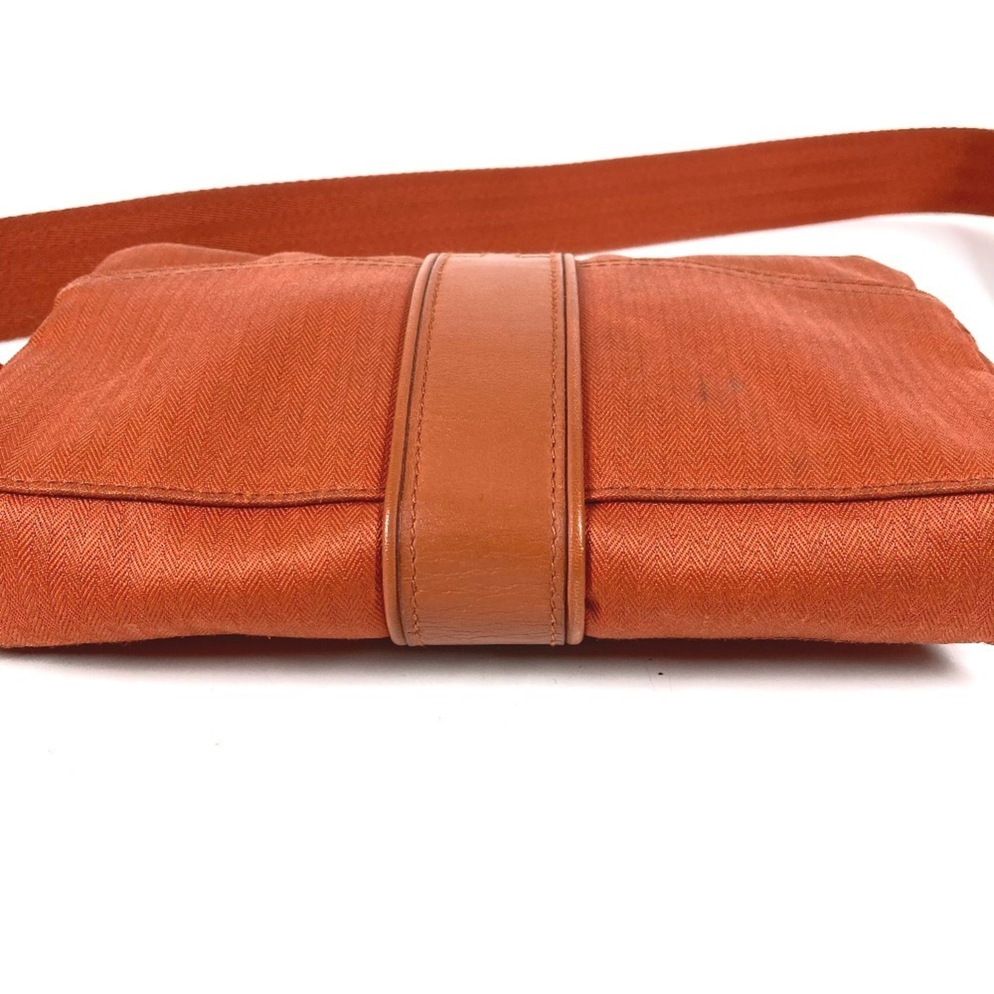 Hermes Acapulco Orange Polyamide Cotton Fanny Pack Shoulder Bag (Pre-Owned)