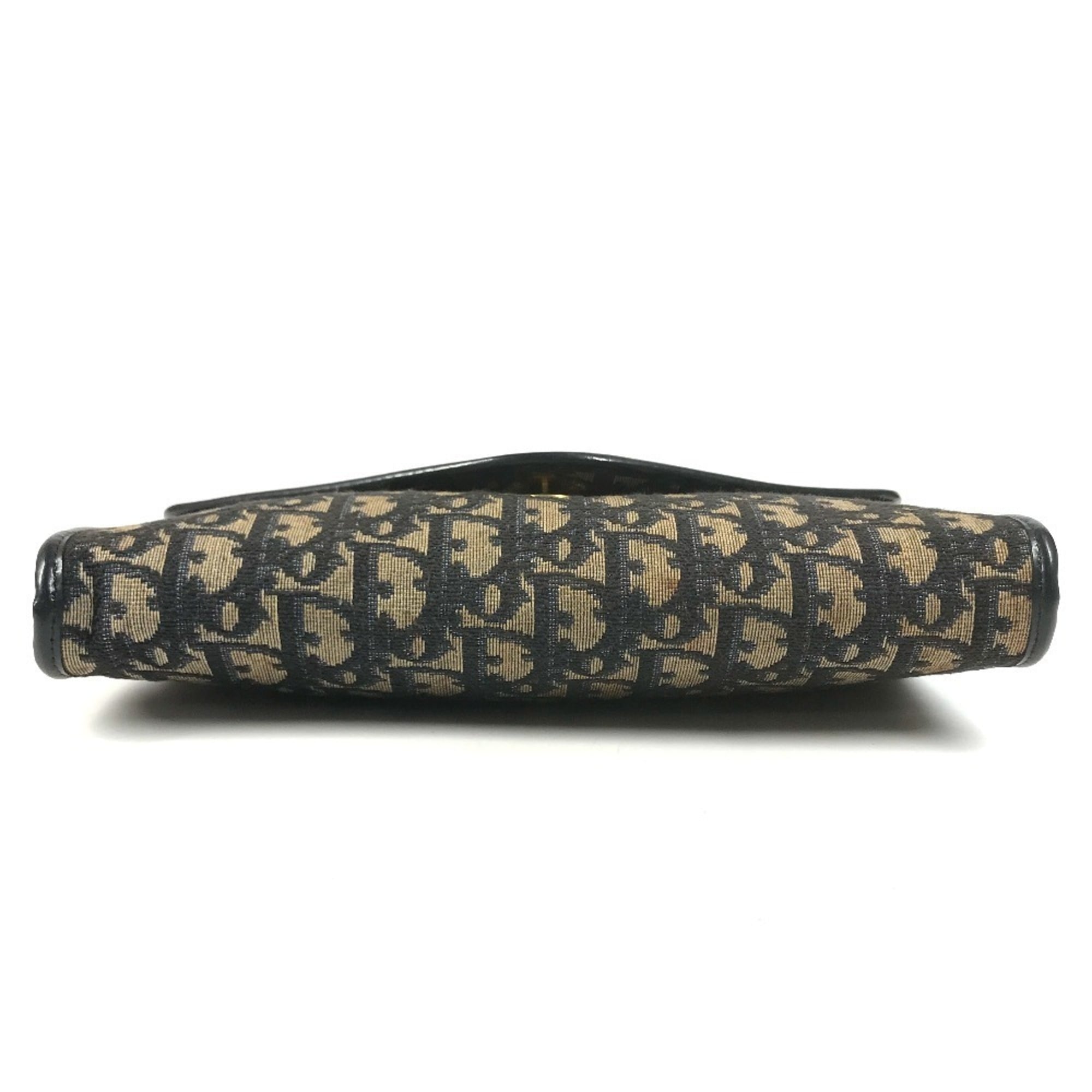 Christian Dior Navy Trotter Clutch Bag Shoulder Bag (Pre-Owned)
