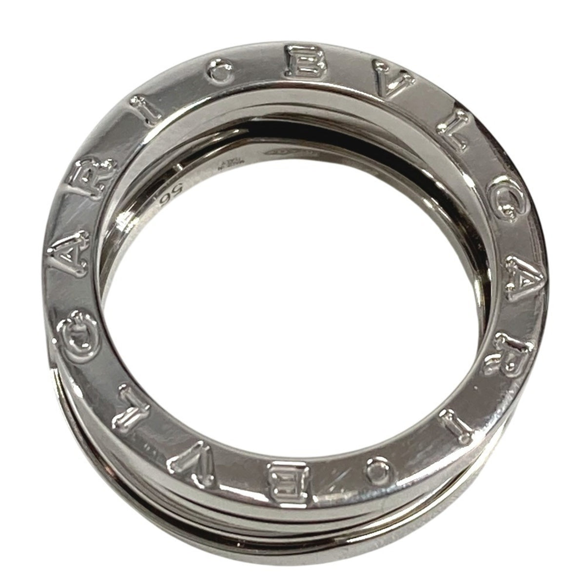 Bvlgari Silver White Gold (18K) Band Ring (Pre-Owned)