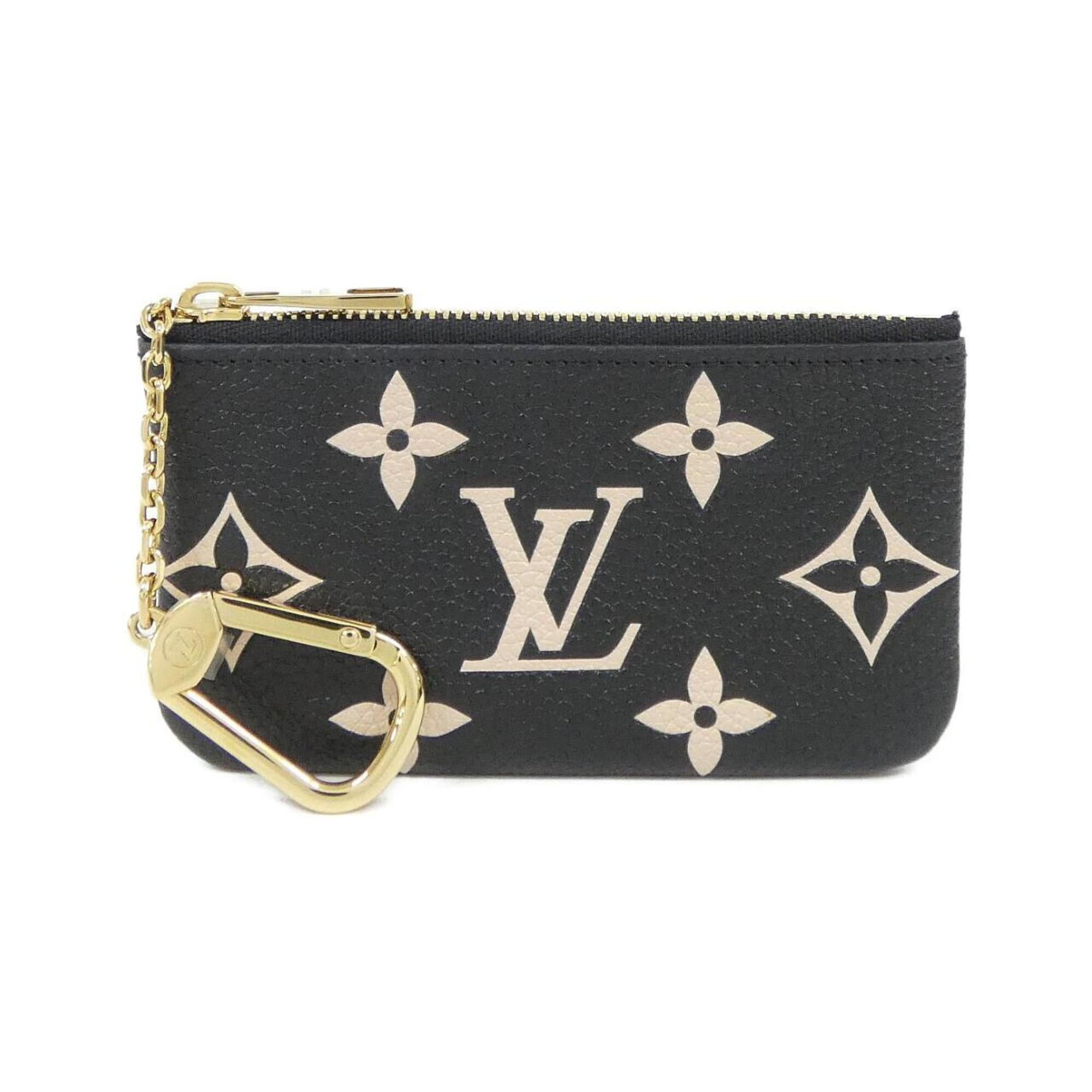 Louis Vuitton Monogram Empreinte Beige Black Leather Coin Purse/Coin Case (Pre-Owned)