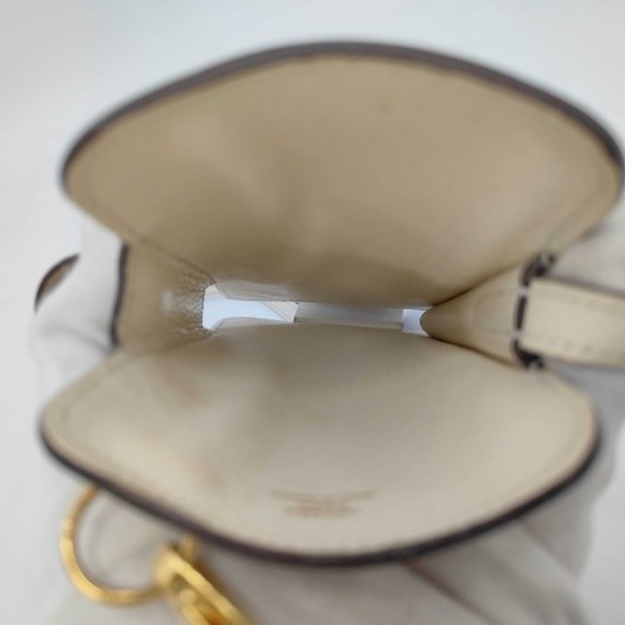 Hermes Brown White Yellow Epsom Leather Pouch (Pre-Owned)