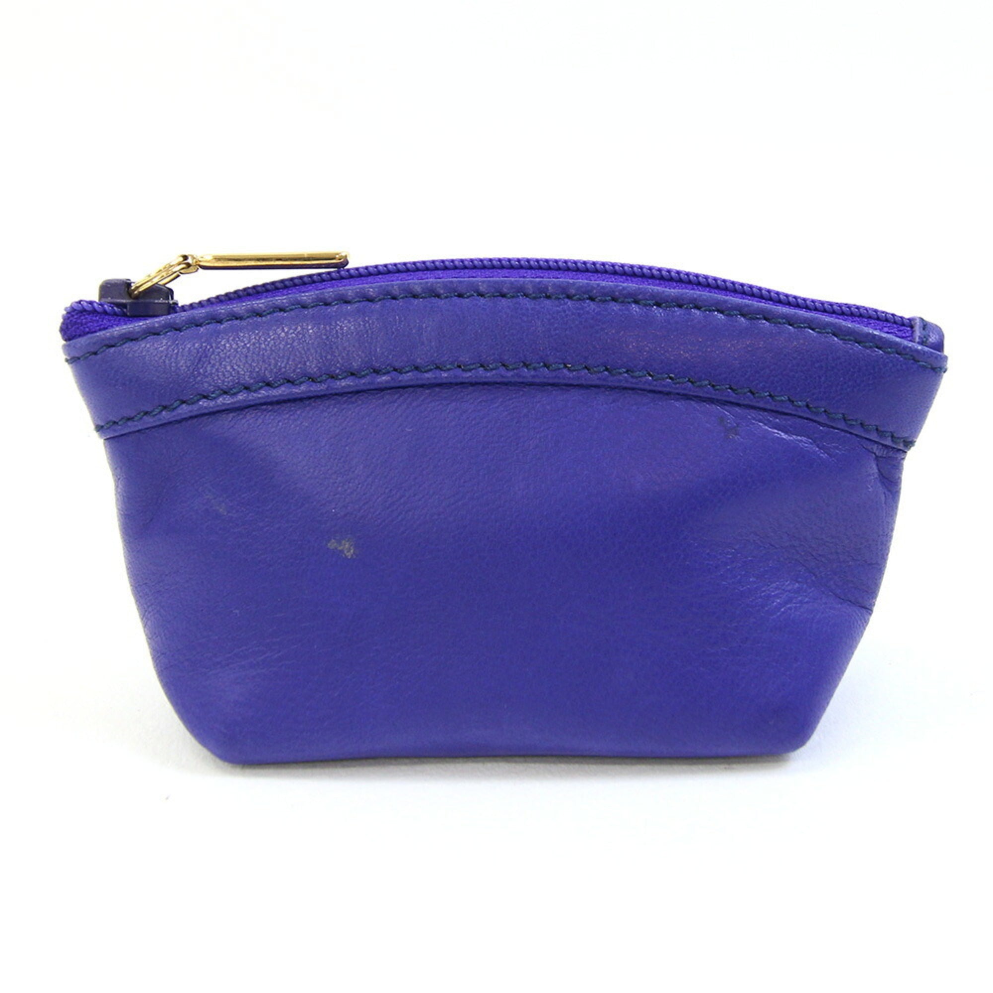 Gucci Blue Leather Coin Purse/Coin Case (Pre-Owned)