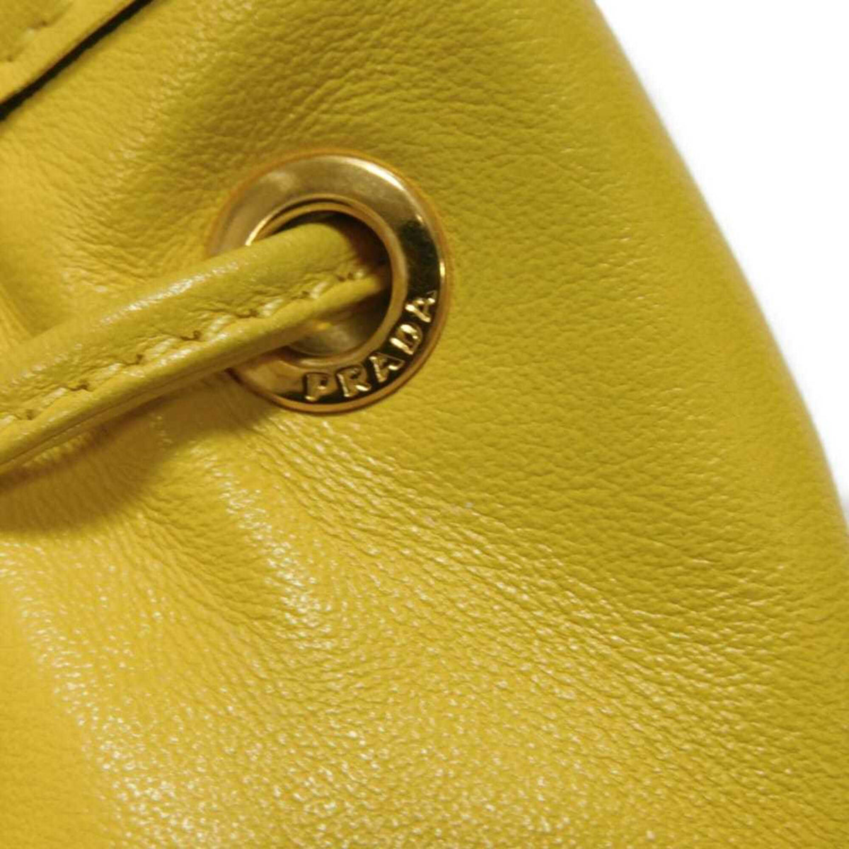 Prada Yellow Leather Handbag (Pre-Owned)