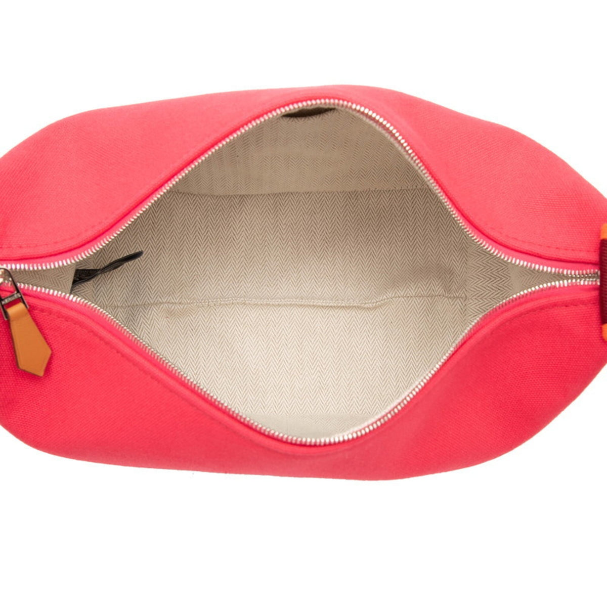 Hermes Pink Toile H Handbag Pouch (Pre-Owned)