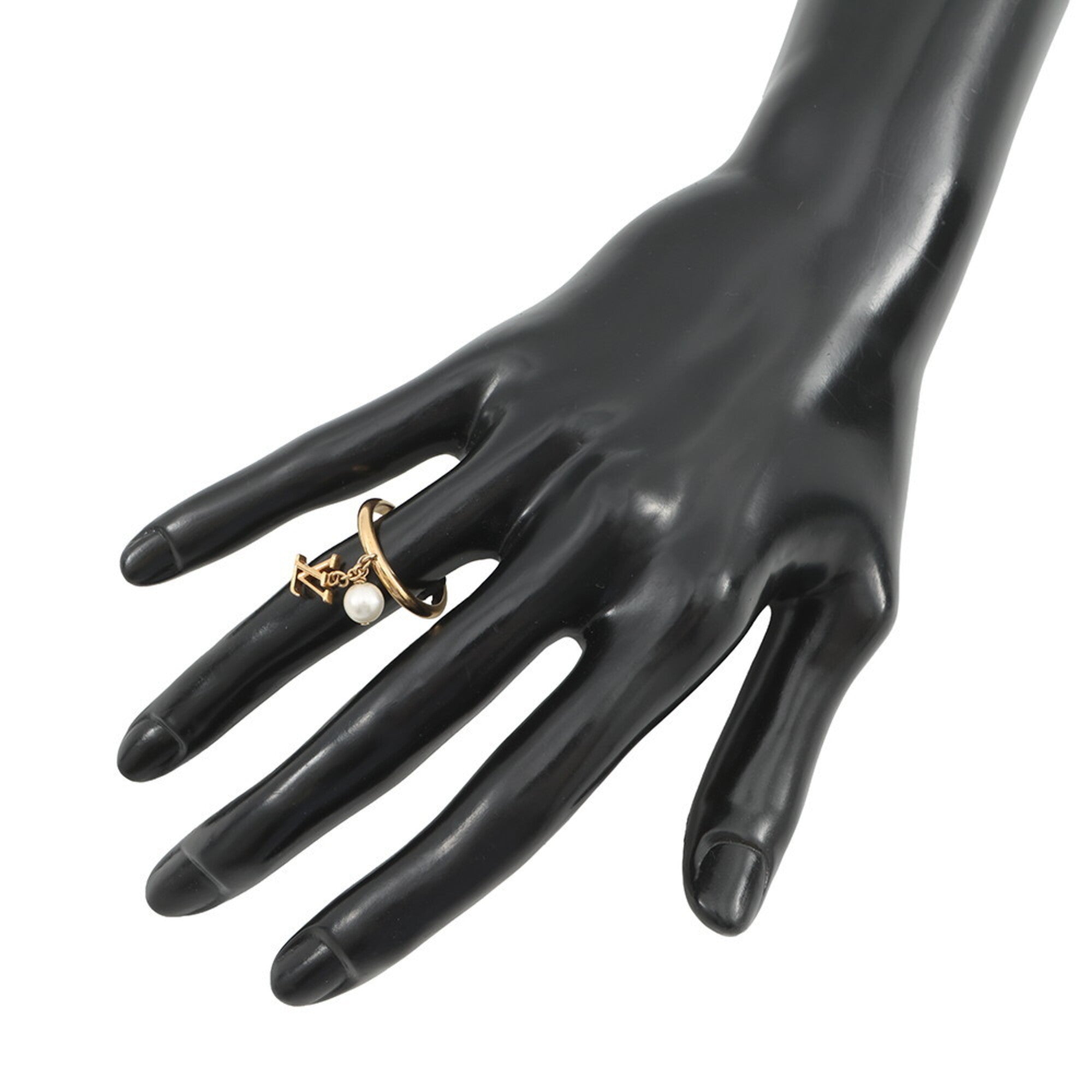 Louis Vuitton Gold Gold Plating Band Ring (Pre-Owned)