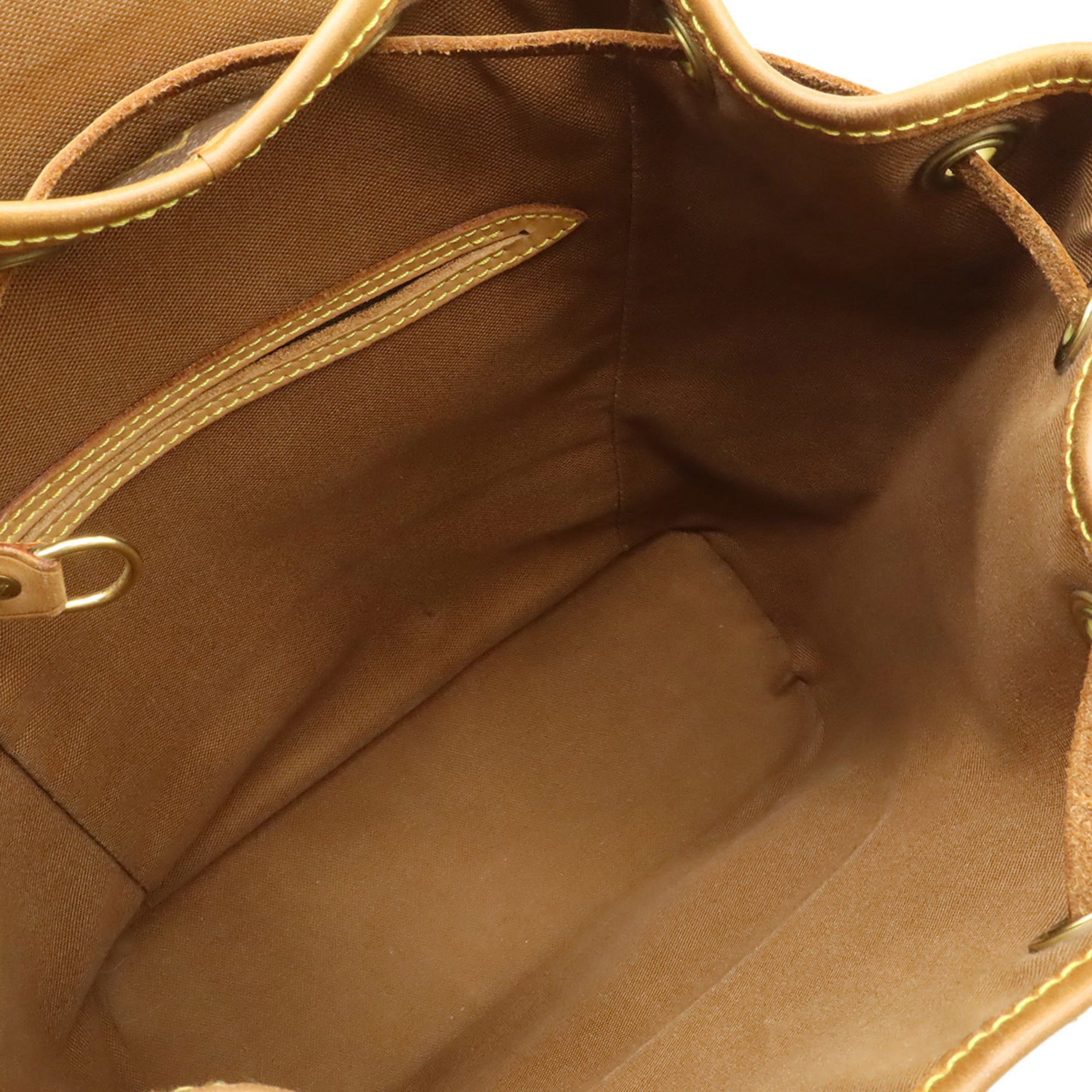 Louis Vuitton Brown Monogram Canvas Backpack Shoulder Bag (Pre-Owned)