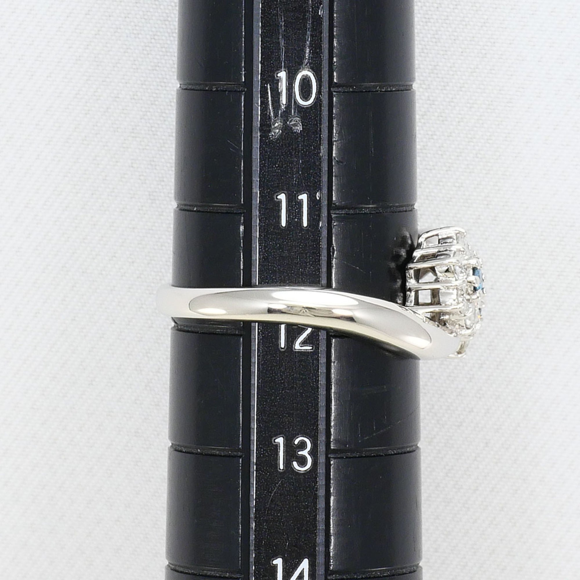 Unbranded Blue Platinum Platinum 900 Band Ring (Pre-Owned)