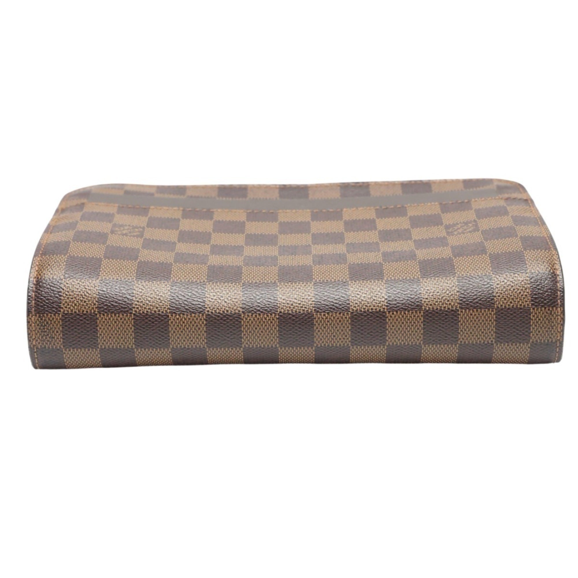 Louis Vuitton Damier Brown Damier Canvas Clutch Bag (Pre-Owned)