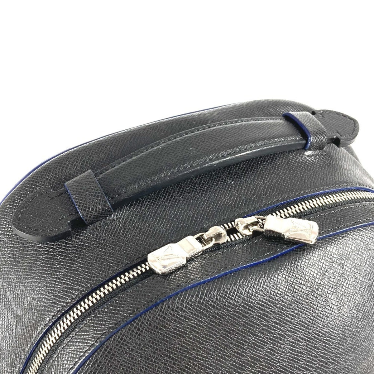 Louis Vuitton Ardoise Bicolor Black Blue Taiga Leather Backpack (Pre-Owned)