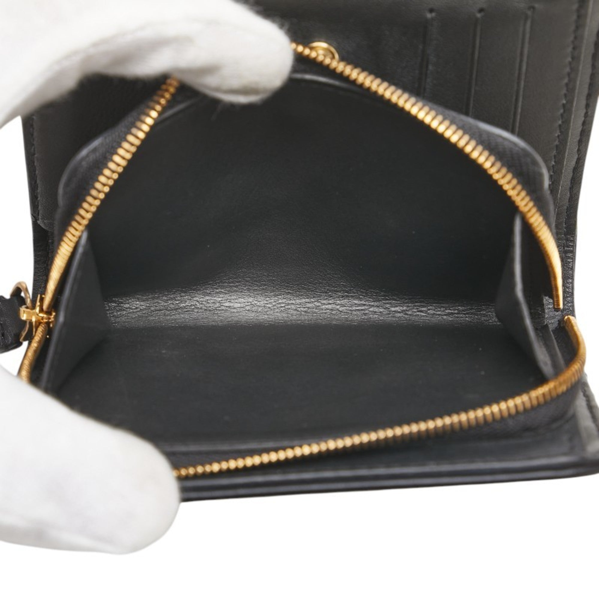 Louis Vuitton Black Leather Wallet (Bi-Fold) (Pre-Owned)