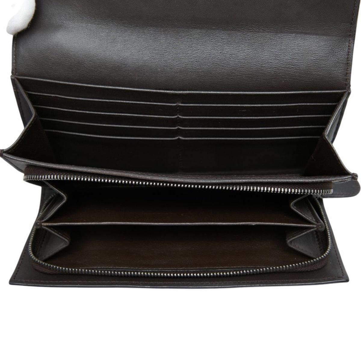 Bottega Veneta Brown Leather Long Wallet (Bi-Fold) (Pre-Owned)