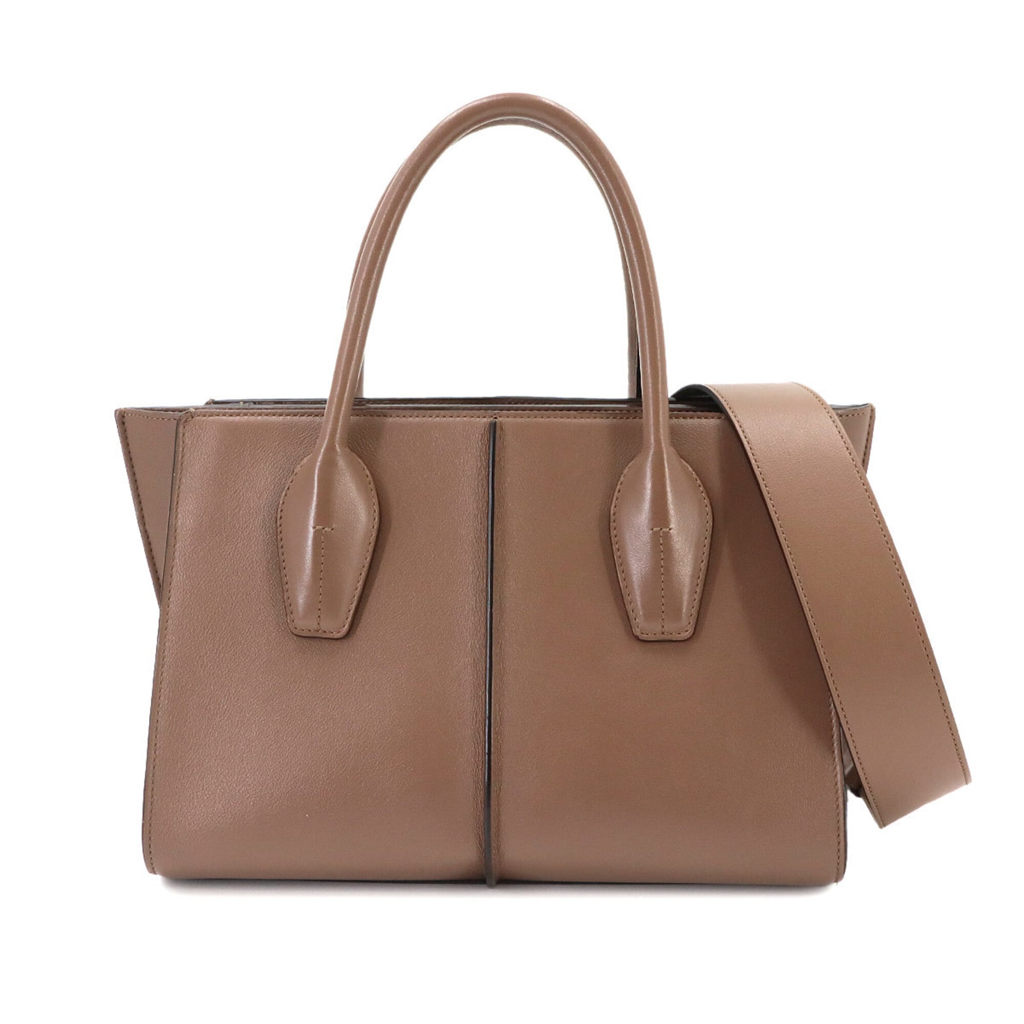 Tod's Brown Leather Handbag (Pre-Owned)