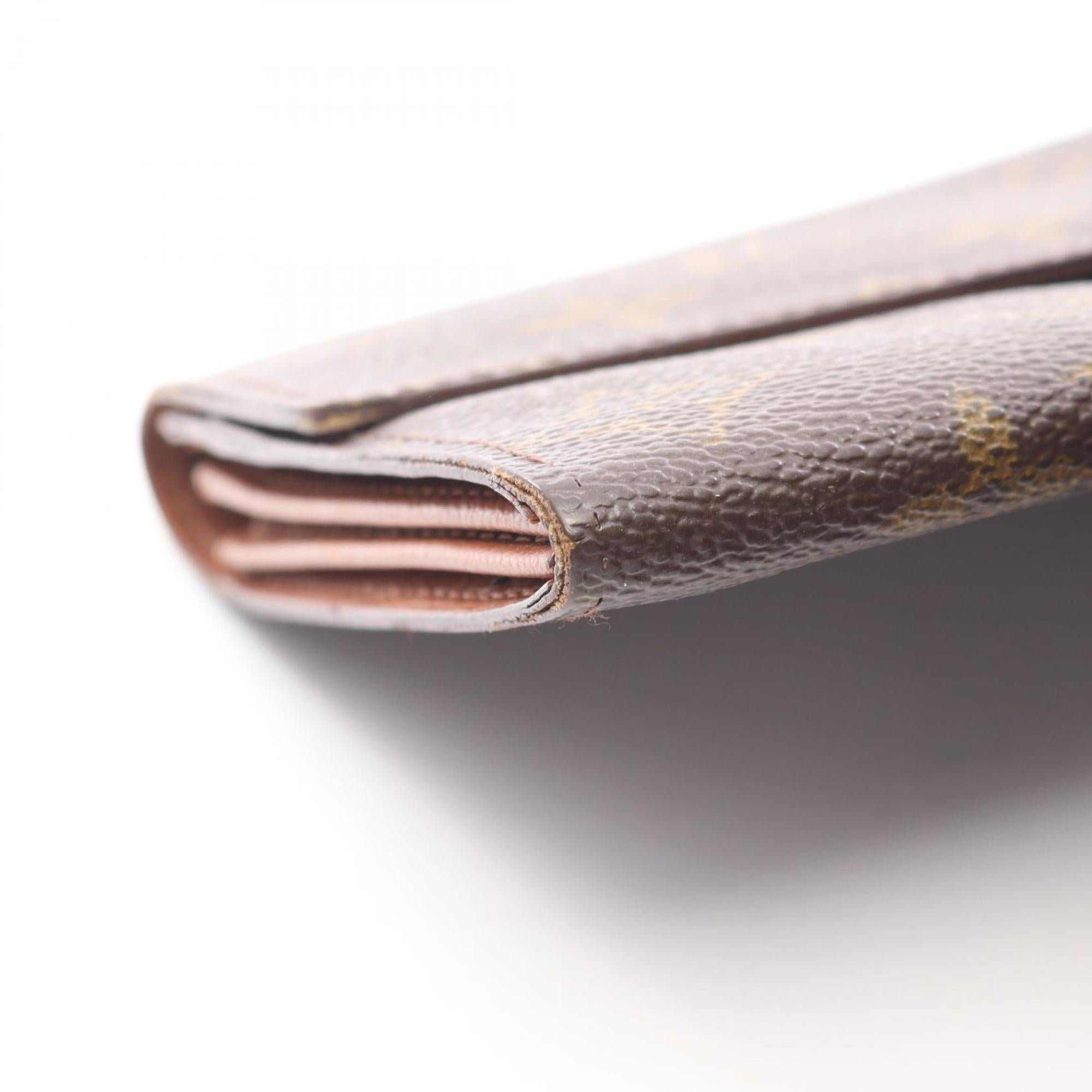 Louis Vuitton Brown Monogram Pvc Leather Long Wallet (Bi-Fold) (Pre-Owned)