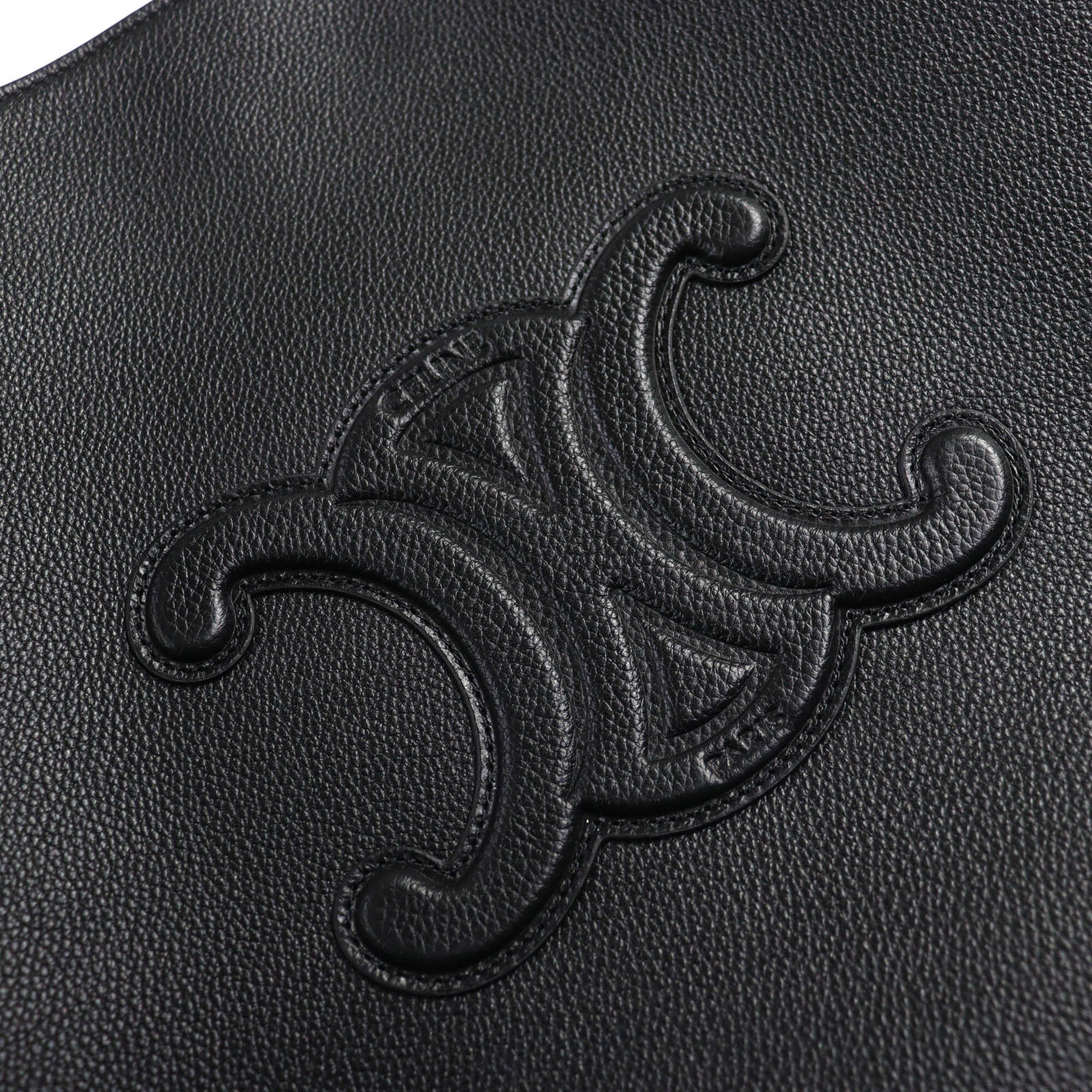 Celine Cabas Black Leather Tote Bag (Pre-Owned)