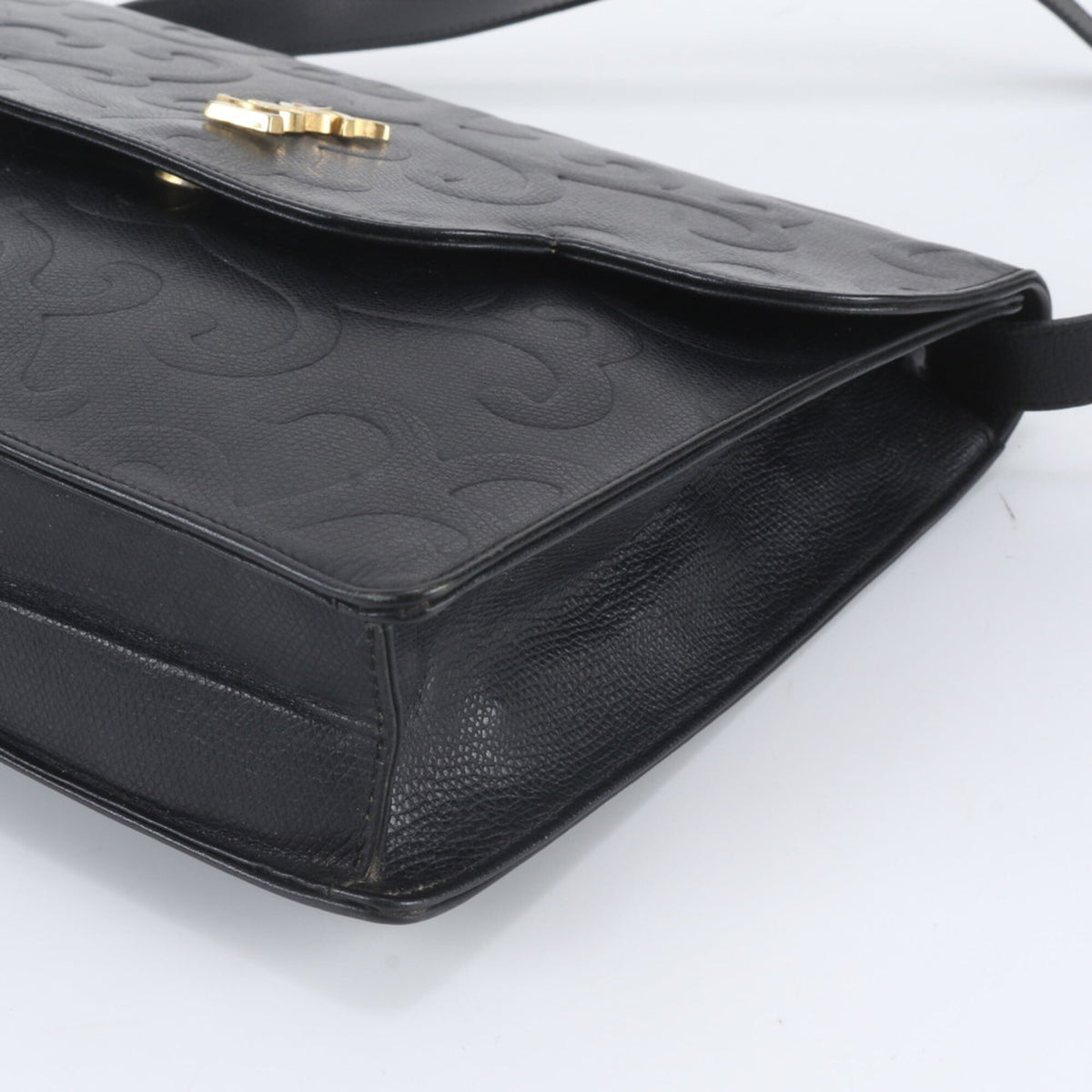 Yves Saint Laurent Black Leather Shoulder Bag (Pre-Owned)
