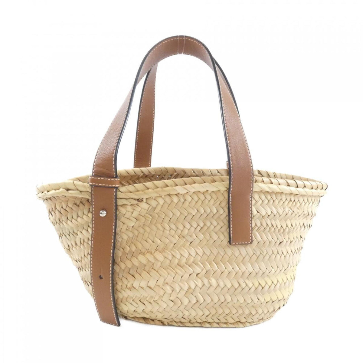 Loewe Beige Raffia Leather Handbag (Pre-Owned)