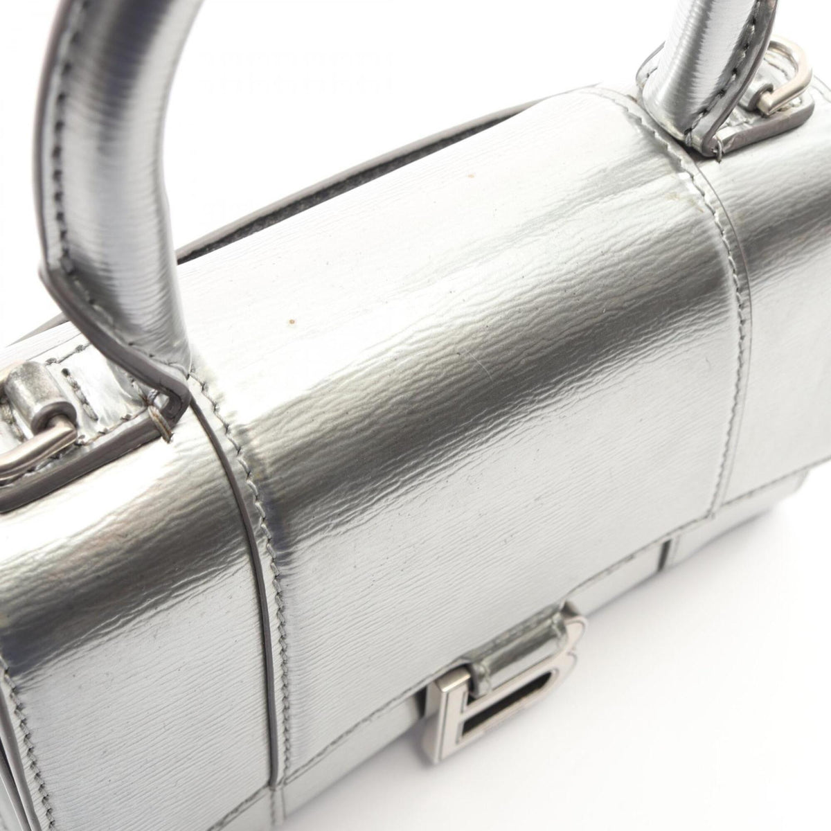 Balenciaga Silver Leather Handbag (Pre-Owned)