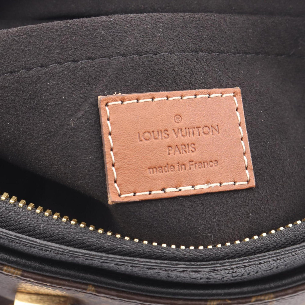 Louis Vuitton Black Noir Coated Canvas Monogram Leather Handbag (Pre-Owned)
