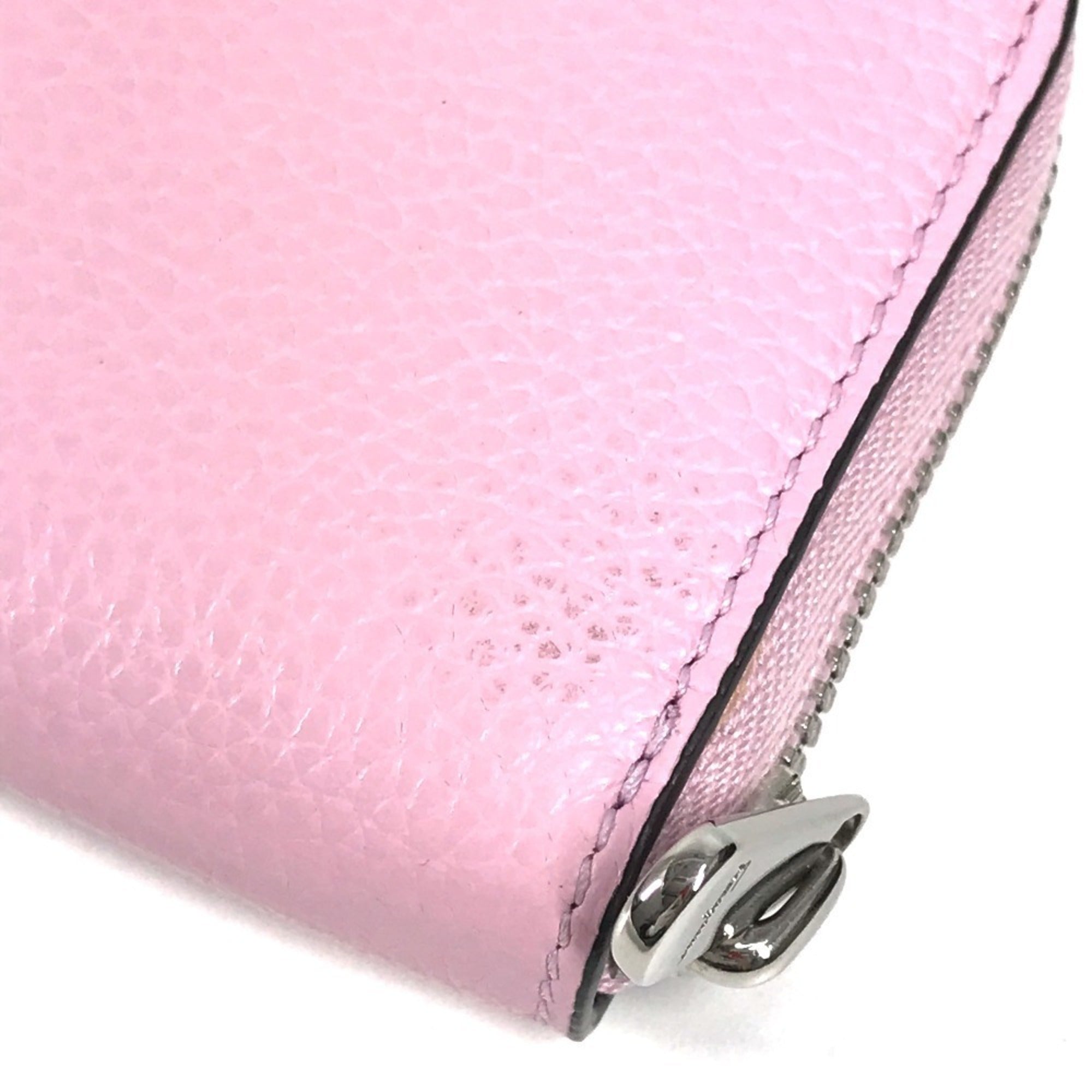Salvatore Ferragamo Pink Leather Coin Purse/Coin Case (Pre-Owned)