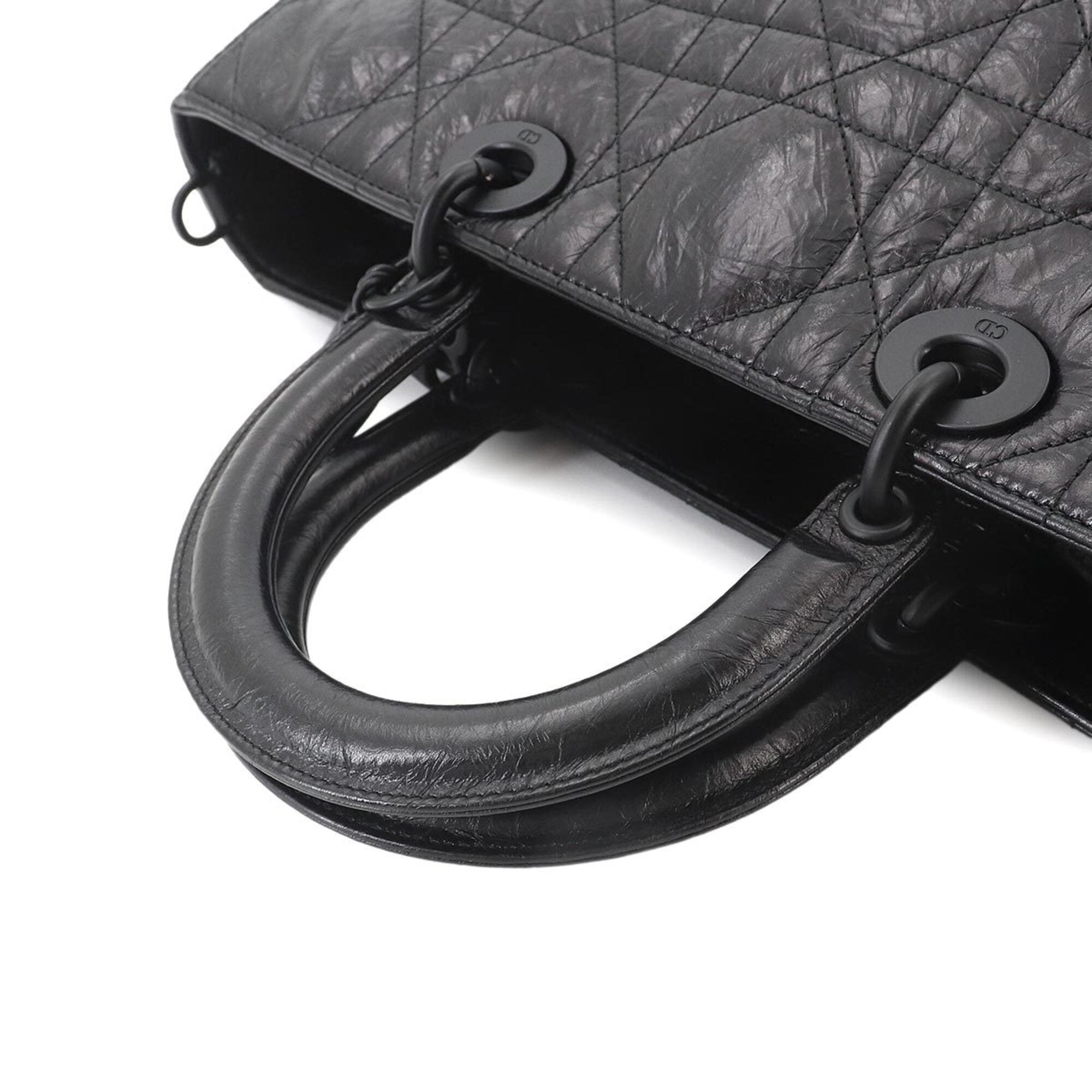 Christian Dior Black Leather Handbag (Pre-Owned)