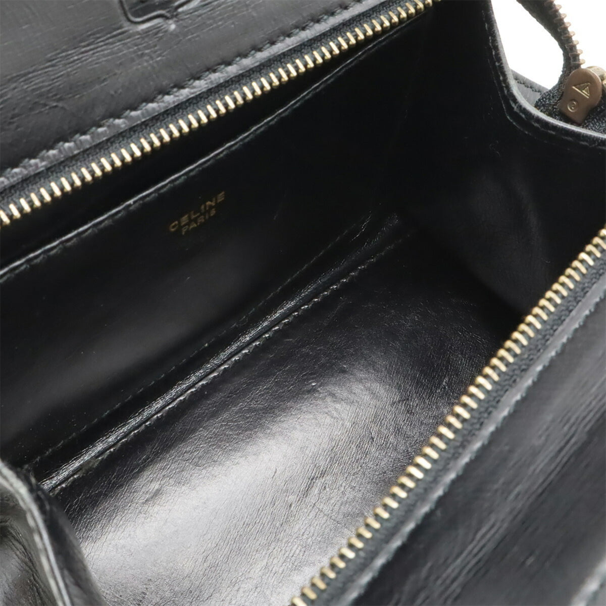 Celine Black Leather Handbag Shoulder Bag (Pre-Owned)