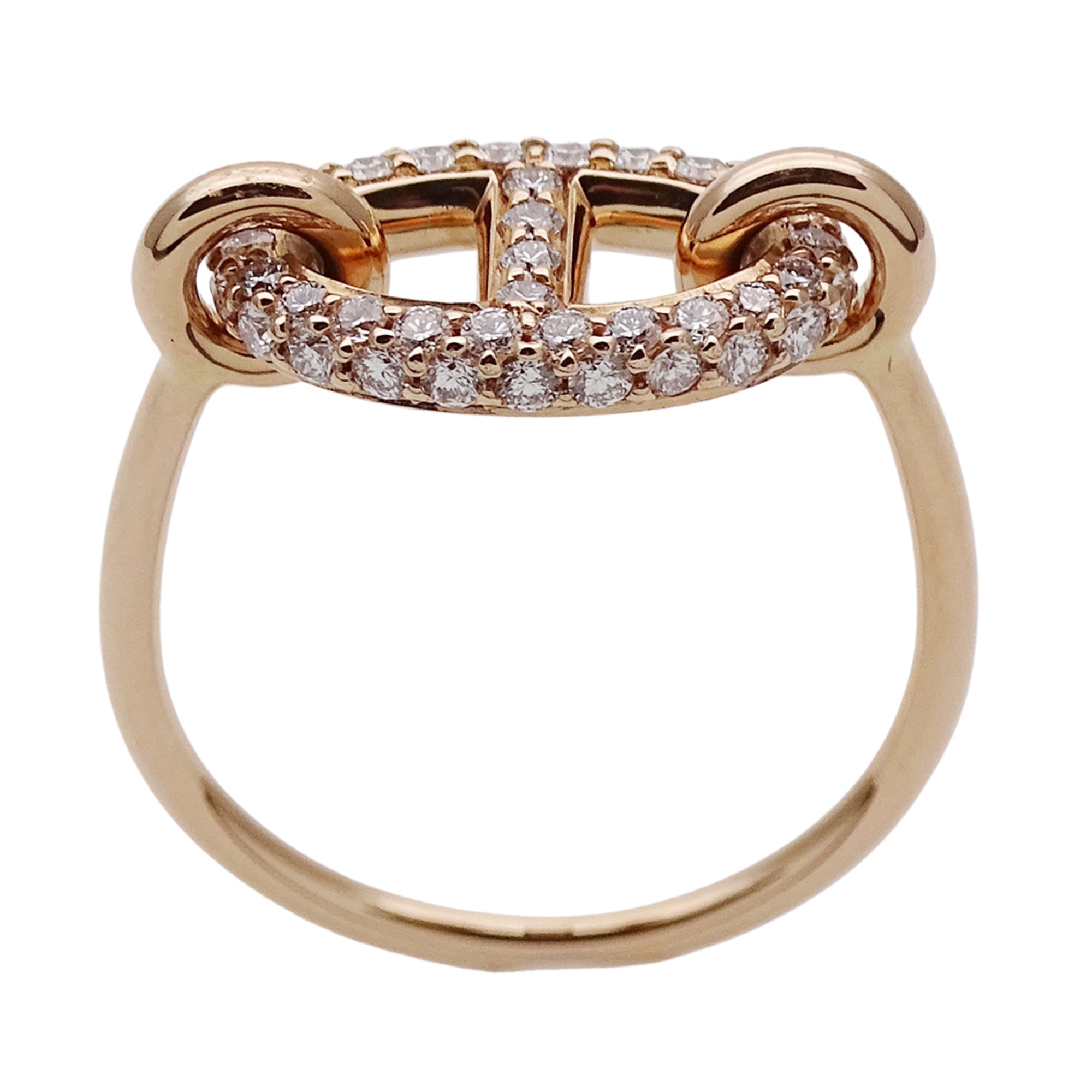 Hermes Pink Gold Pink Gold (18K) Band Ring (Pre-Owned)